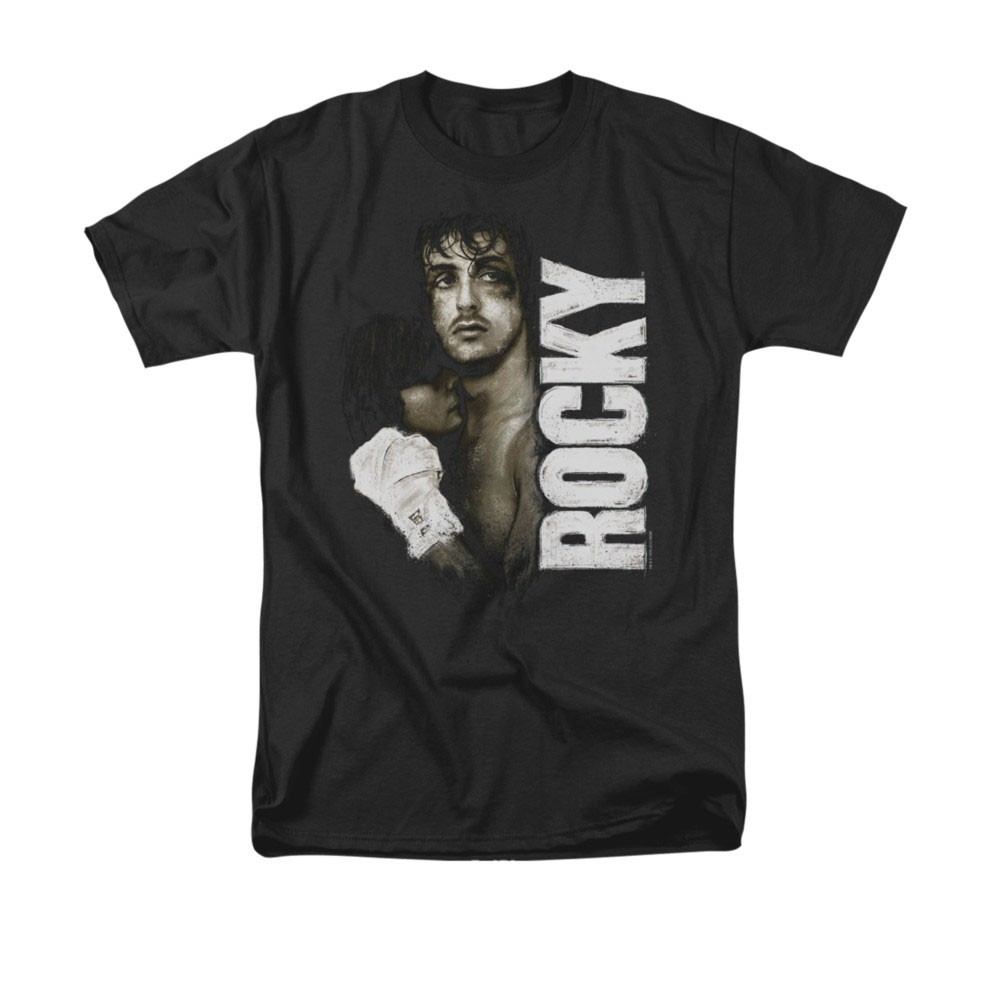 Rocky Painted Black T-Shirt