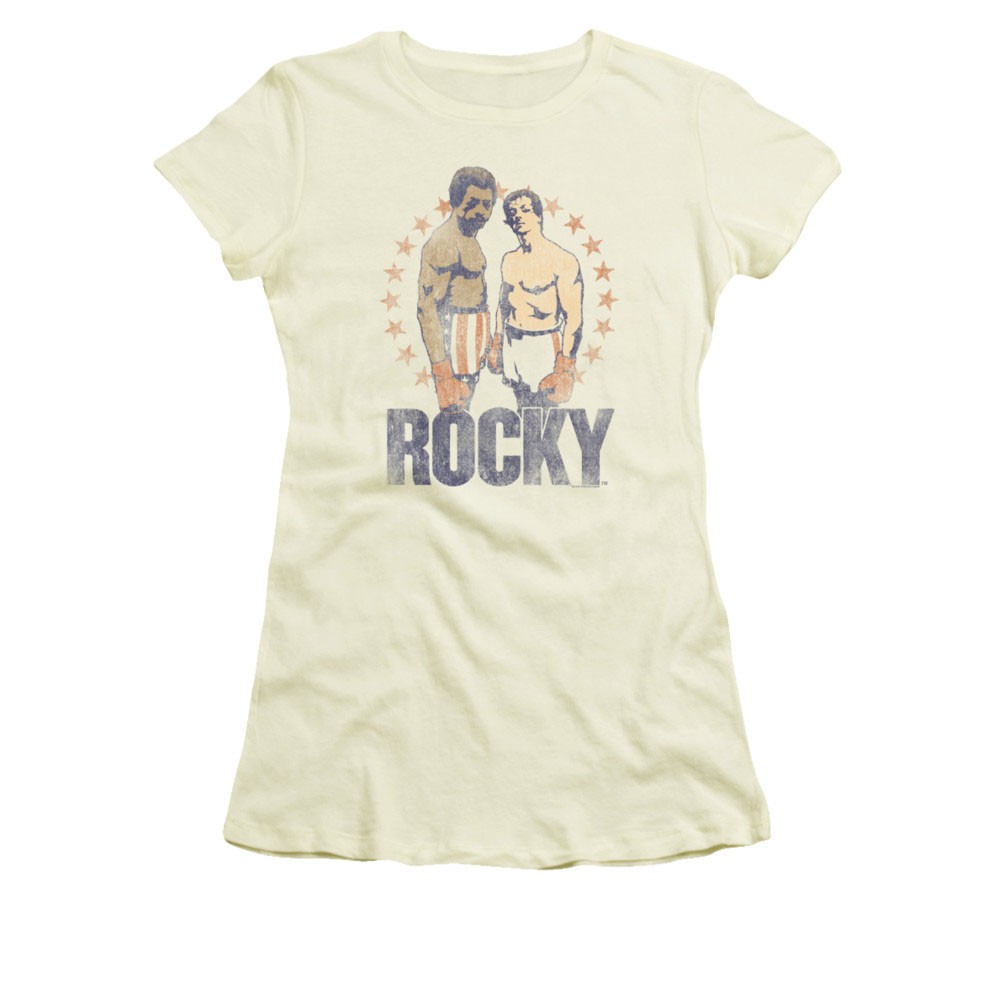 Rocky Creed & Balboa Off-White Juniors T-Shirt