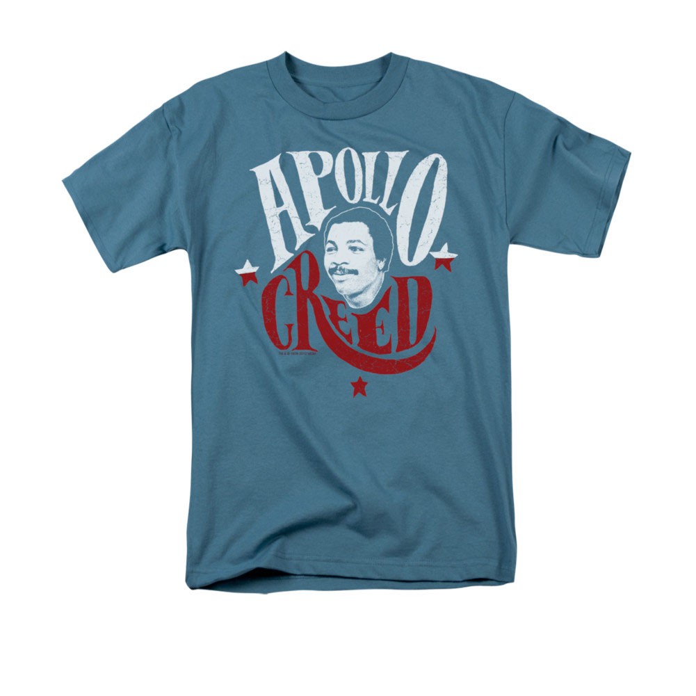 Rocky Apollo Creed Sign Blue T-Shirt