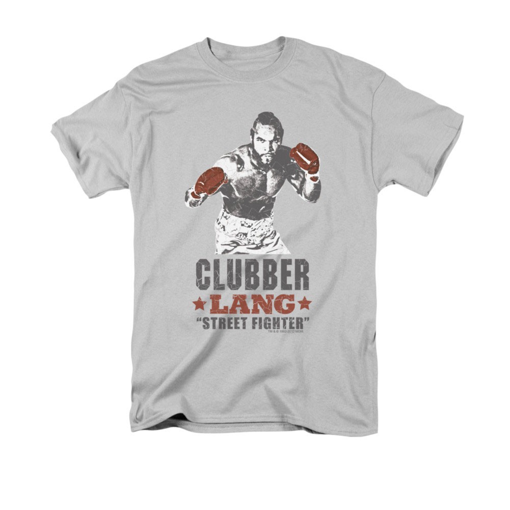 Rocky Clubber Lang Street Fighter Mr. T Gray T-Shirt