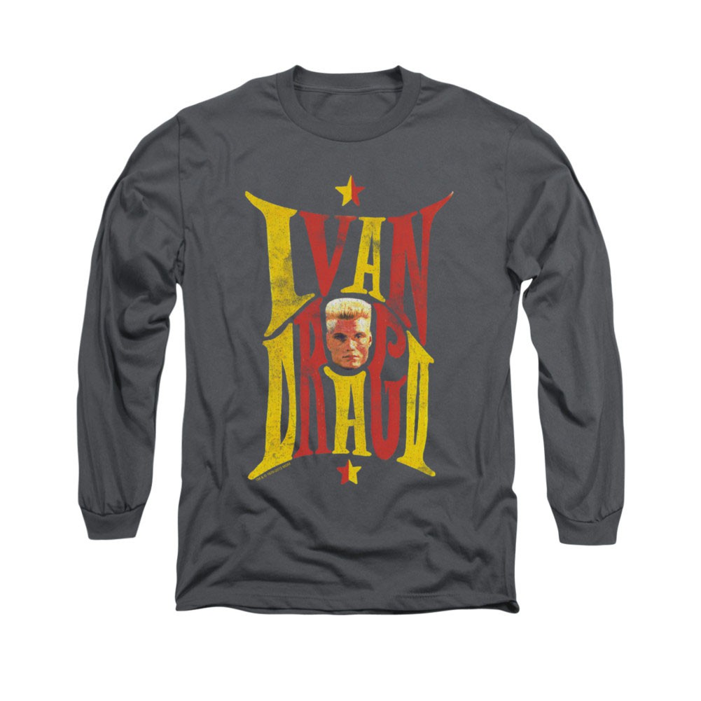 Rocky Ivan Drago Gray Long Sleeve T-Shirt