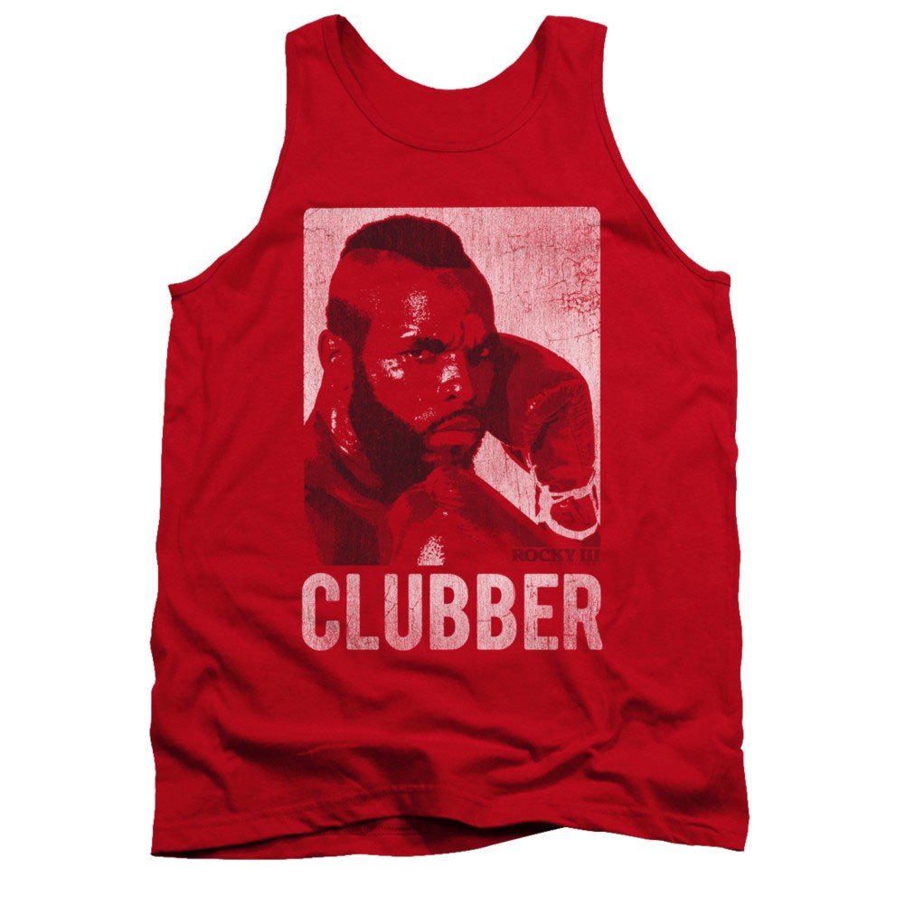 Rocky Clubber Lang Distressed Red Tank Top
