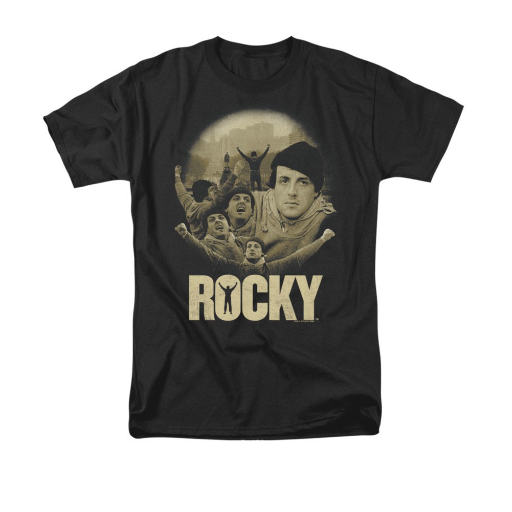 Rocky Feeling Strong Black T-Shirt