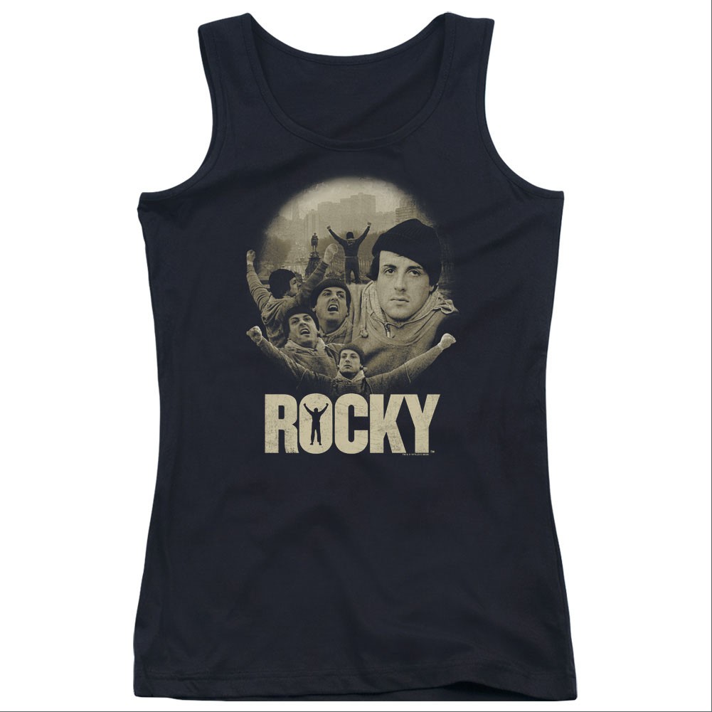 Rocky Feeling Strong Black Juniors Tank Top