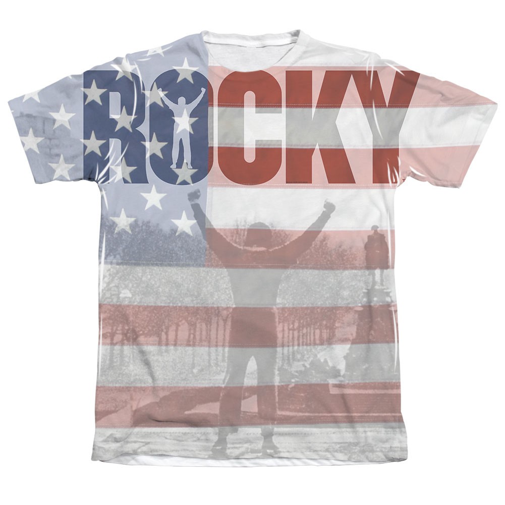 Rocky American Flag Sublimation T-Shirt