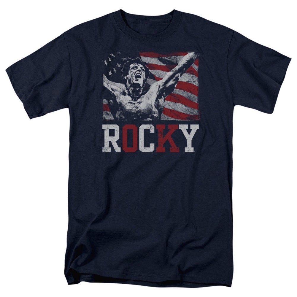 Rocky American Hero Men's Black T-Shirt