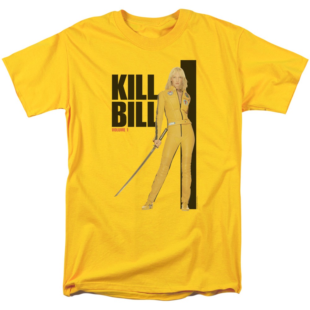 Kill Bill Movie Poster Men's Yellow T-Shirt