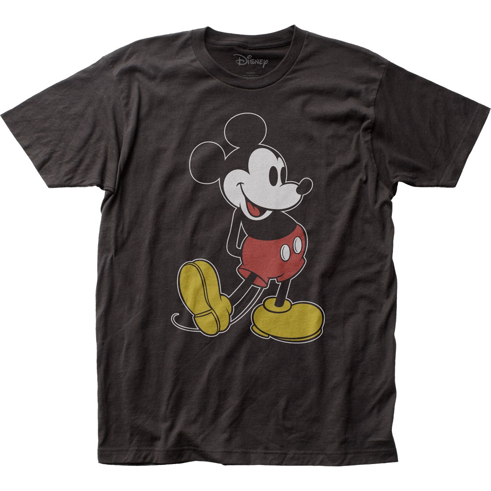 Mickey Mouse Classic Pose Black Tee Shirt