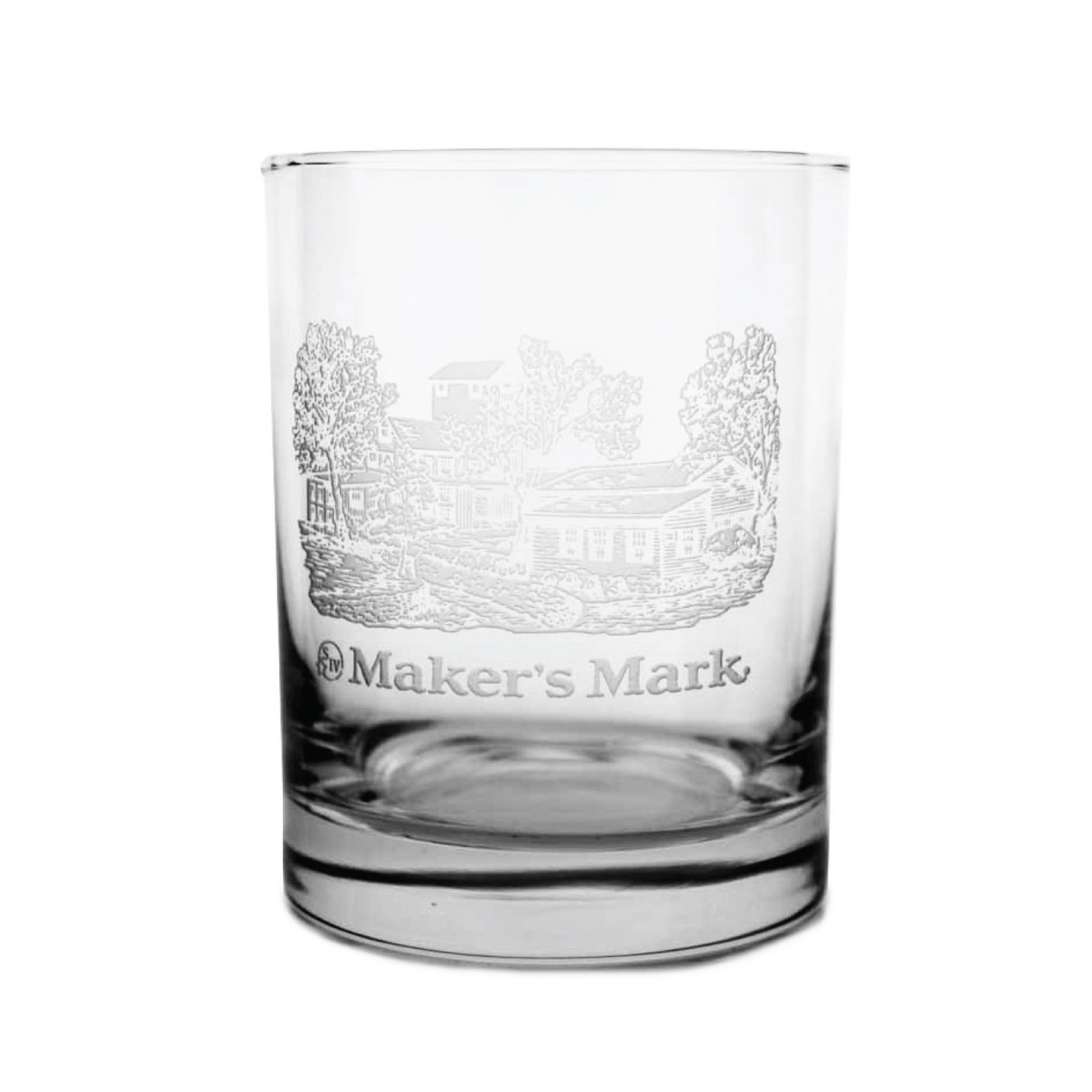 Maker's Mark Whiskey Distillery Image Glass