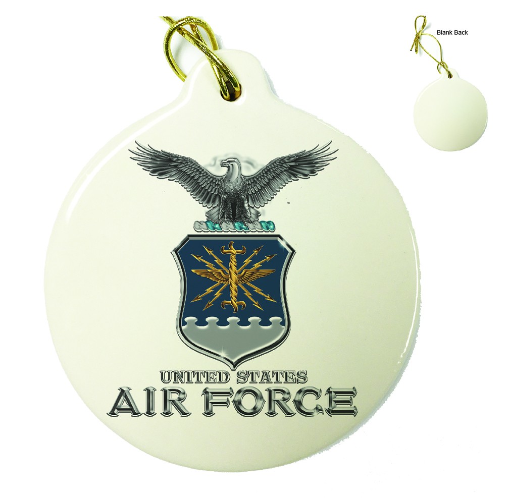 Air Force USAF Missile Porcelain Ornament
