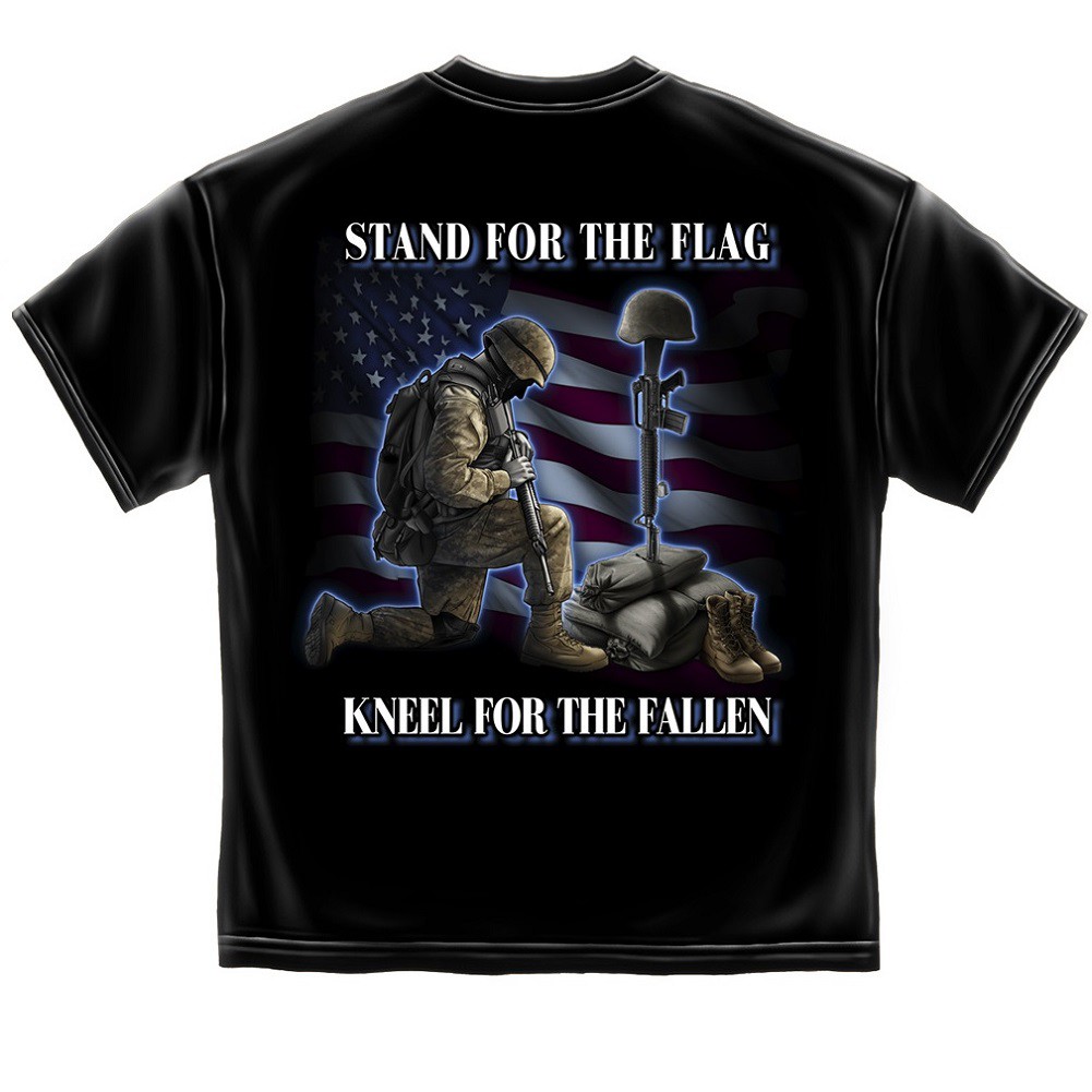 Stand For The Flag Kneel For The Fallen Tshirt