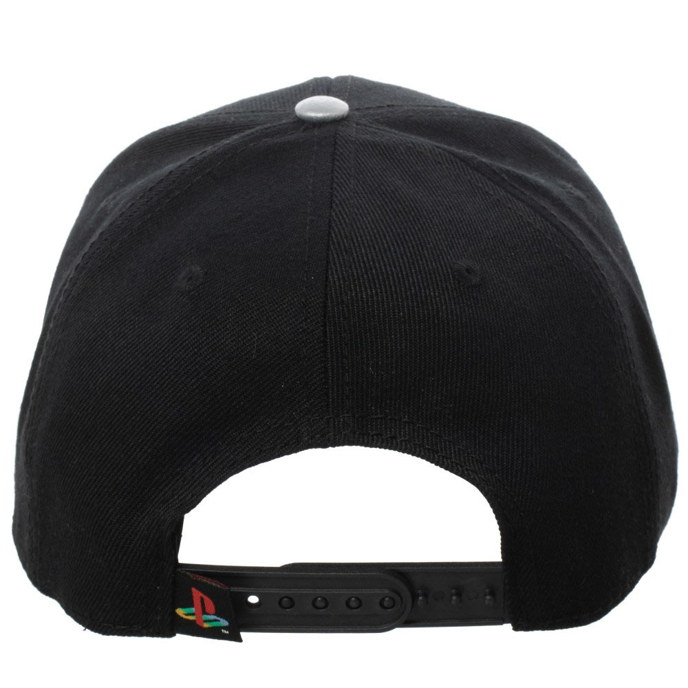 PlayStation Controller Black And Grey Adjustable Snapback Hat