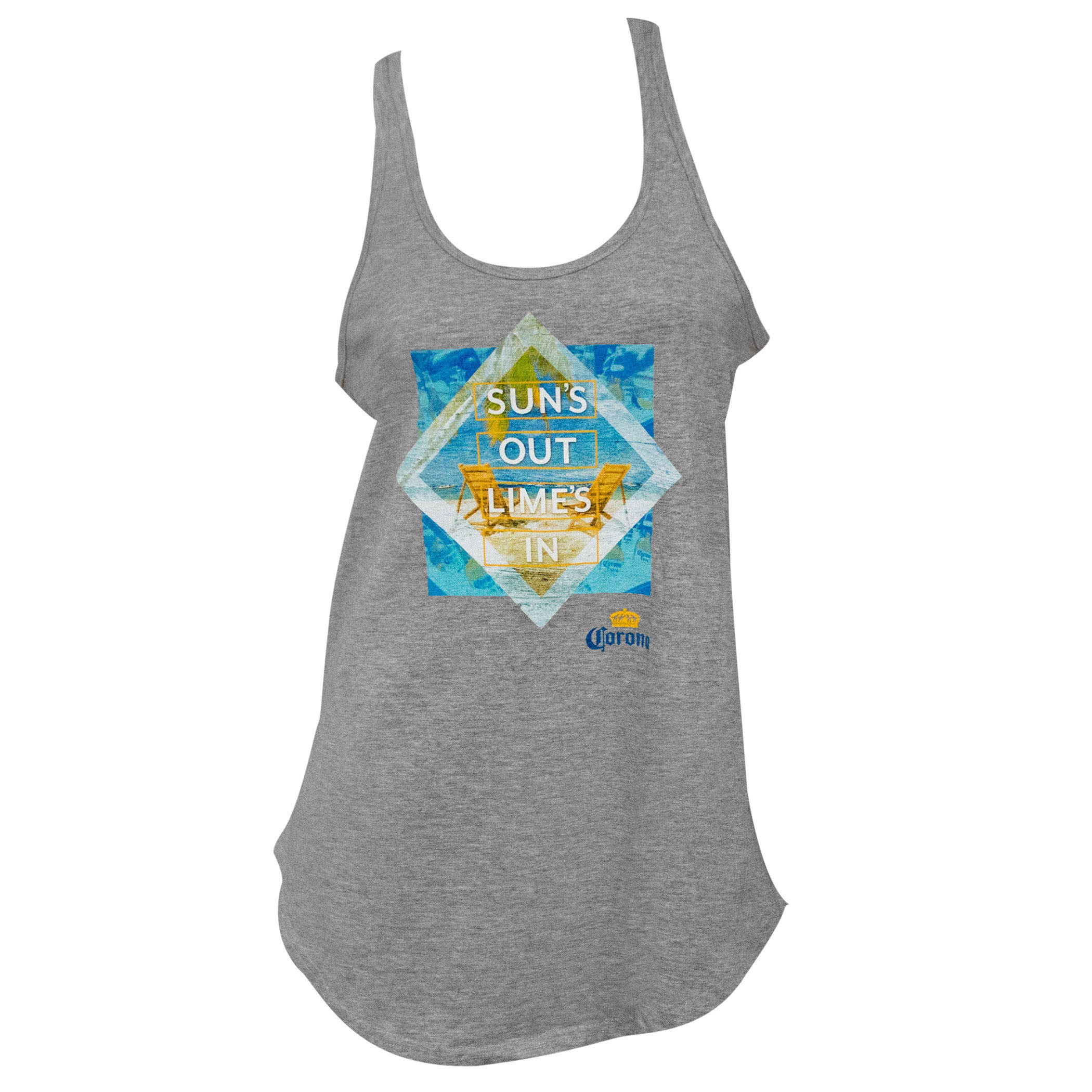 Corona Extra Women's Sun's Out Grey Tank Top