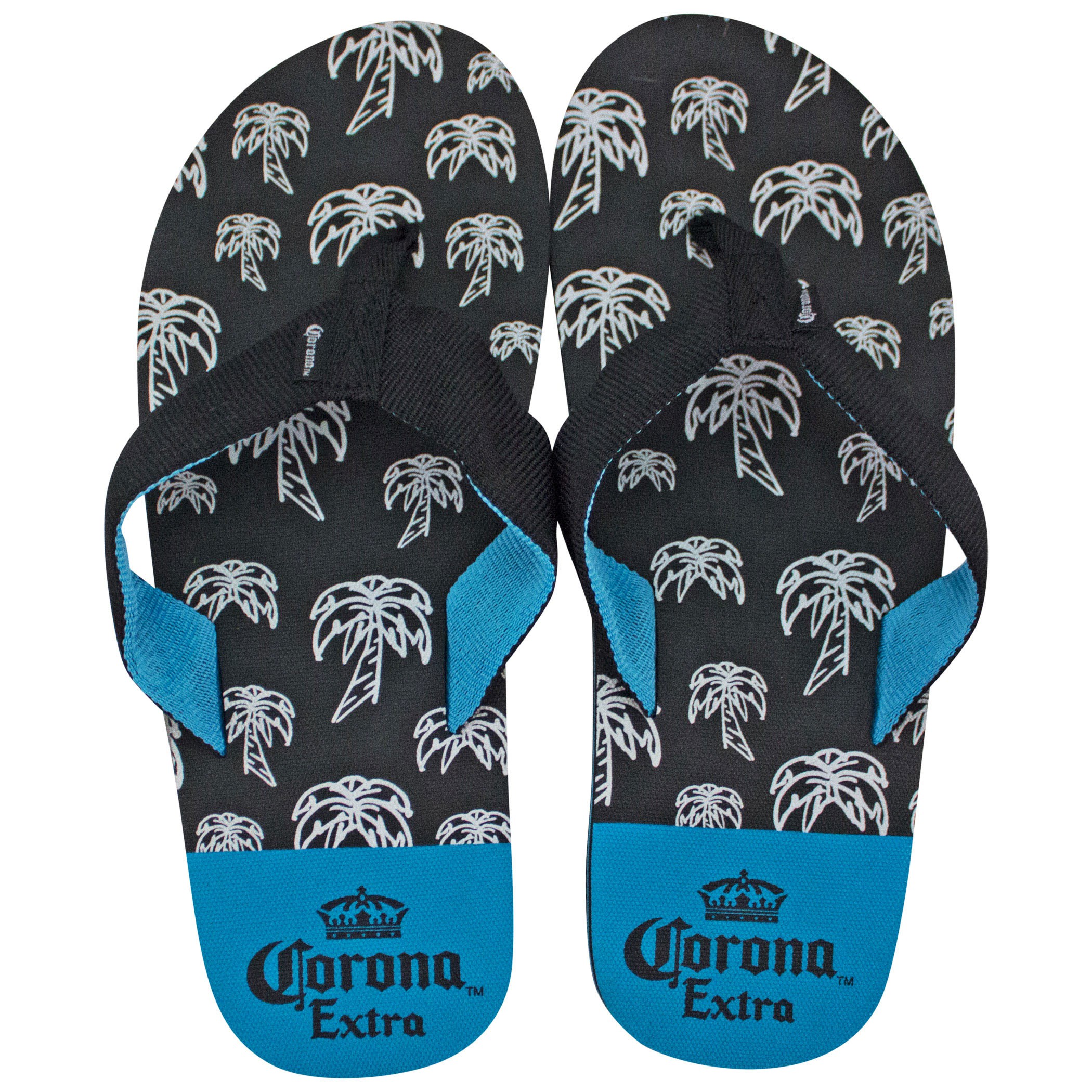 Corona Extra Black And Blue Sandals