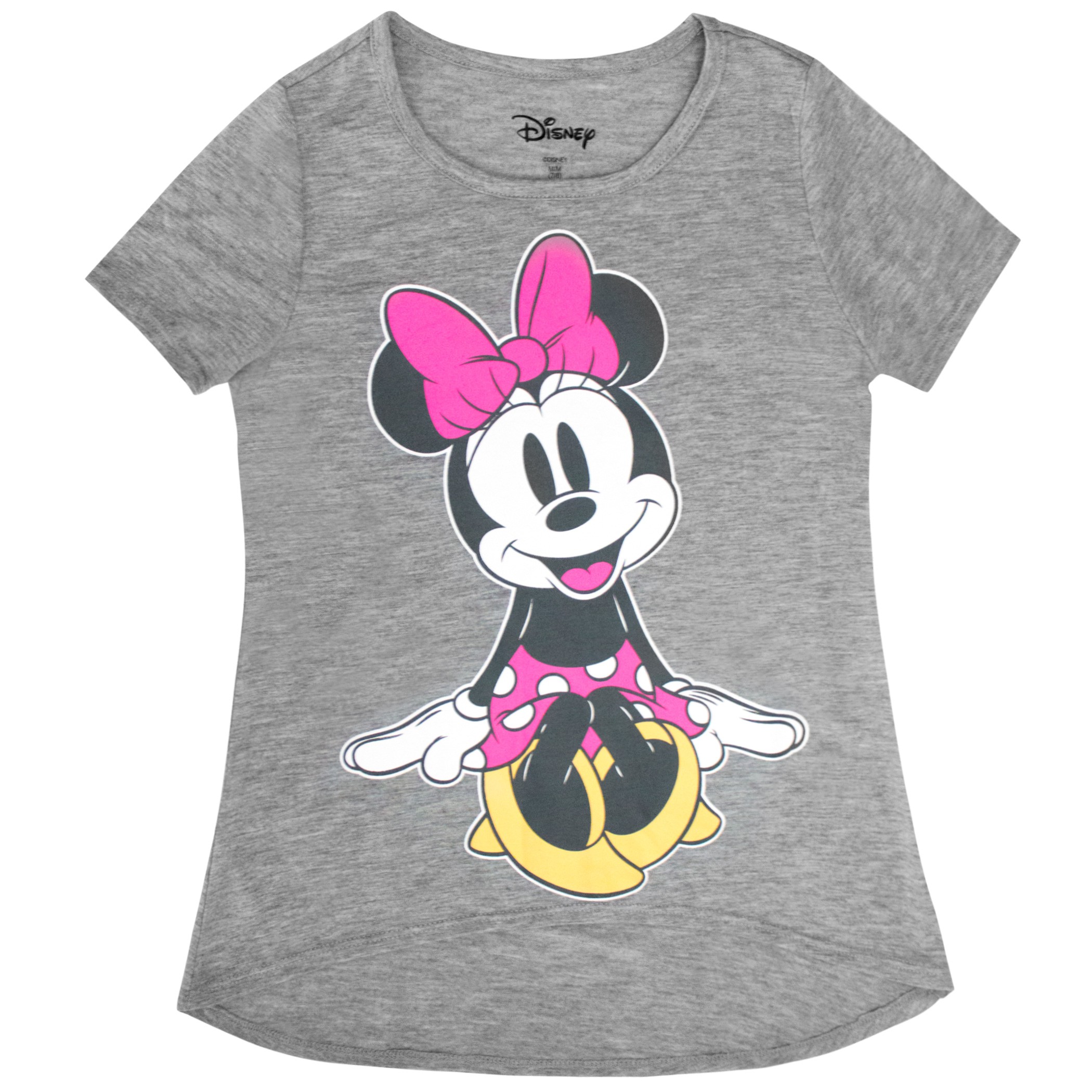 Minnie Mouse Cutie Youth Girl's Grey Tee Shirt