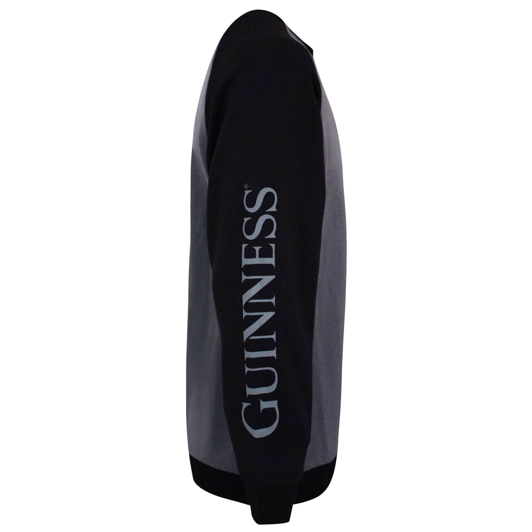 Guinness Black And Grey Long Sleeve Sweatshirt