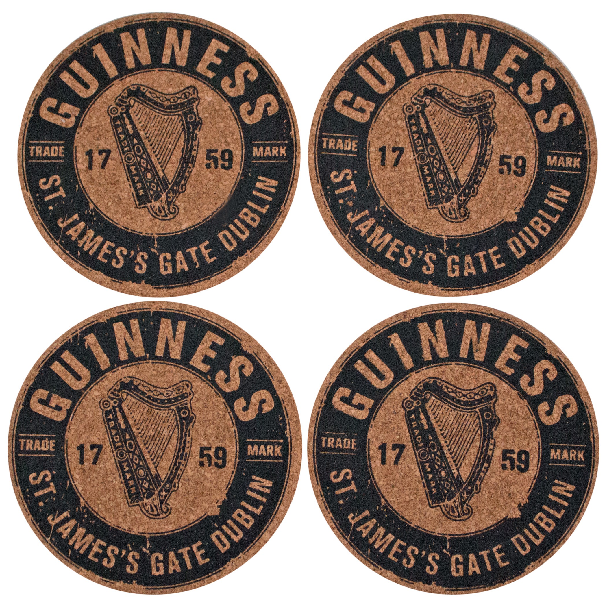 BEER MAT x 4 Details about   GUINNESS HURLING COASTER 