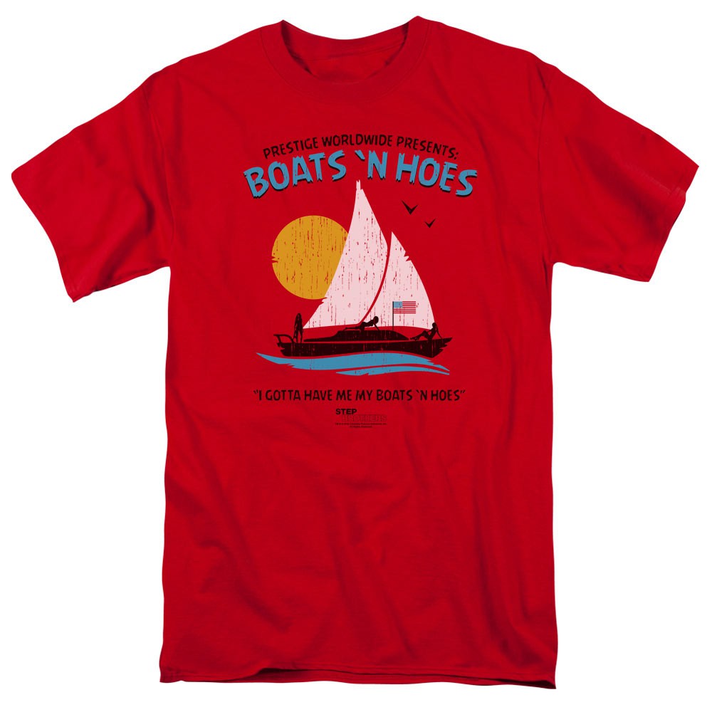 Step Brothers Boats and Hoes Men's Red T-Shirt