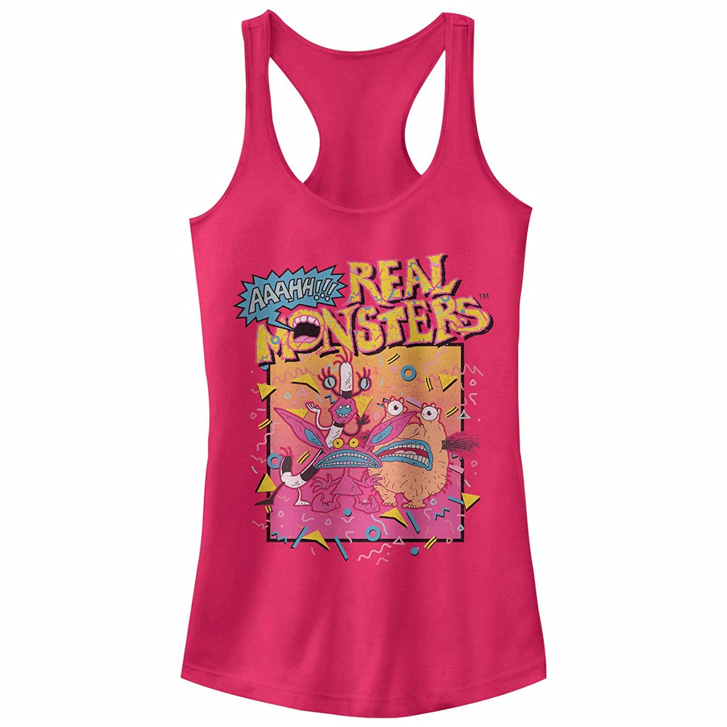 AAAHH!!! Real Monsters Pink Ladies Tank Top