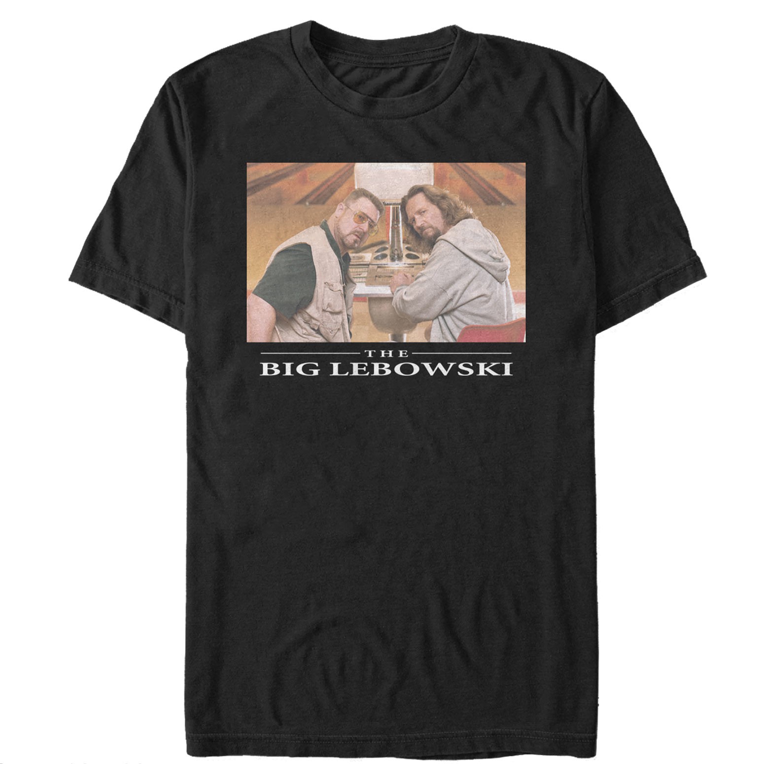 Big Lebowski Bowling Buddies Black Tee Shirt