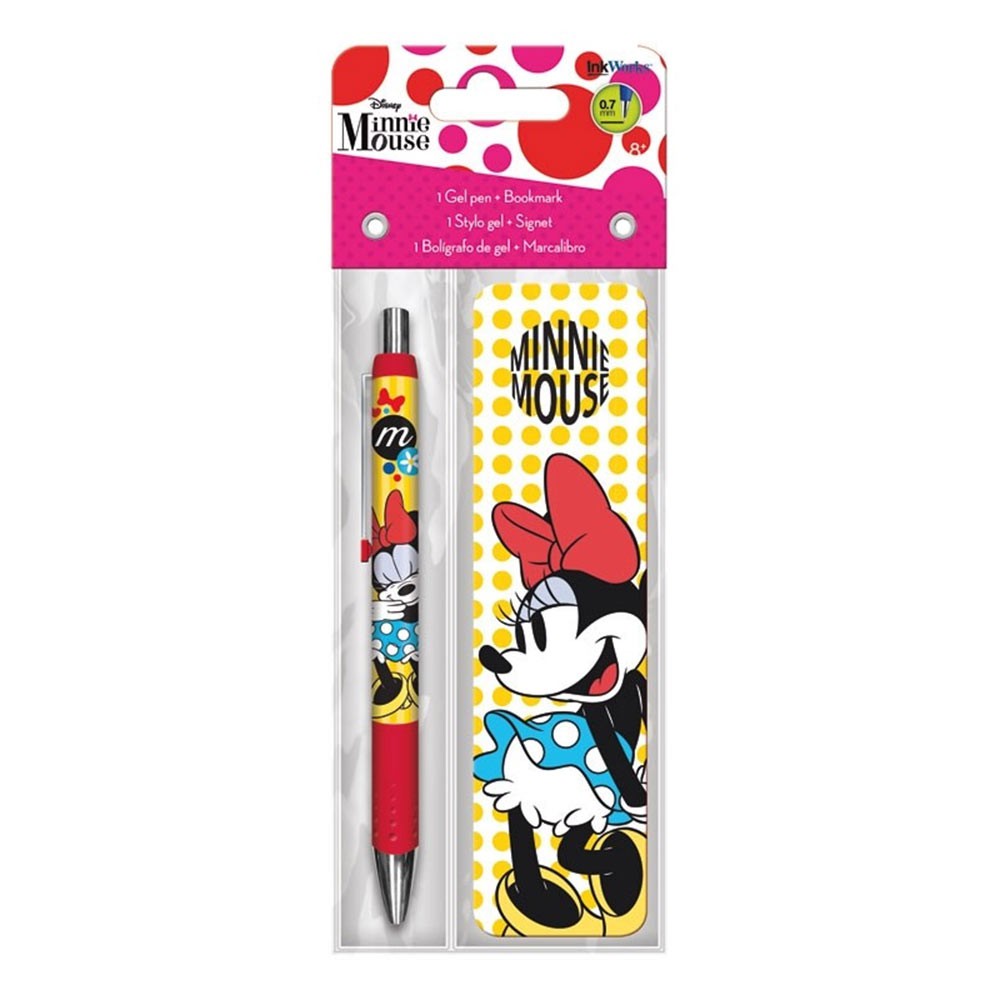 Minnie Mouse Bookmark And Pen