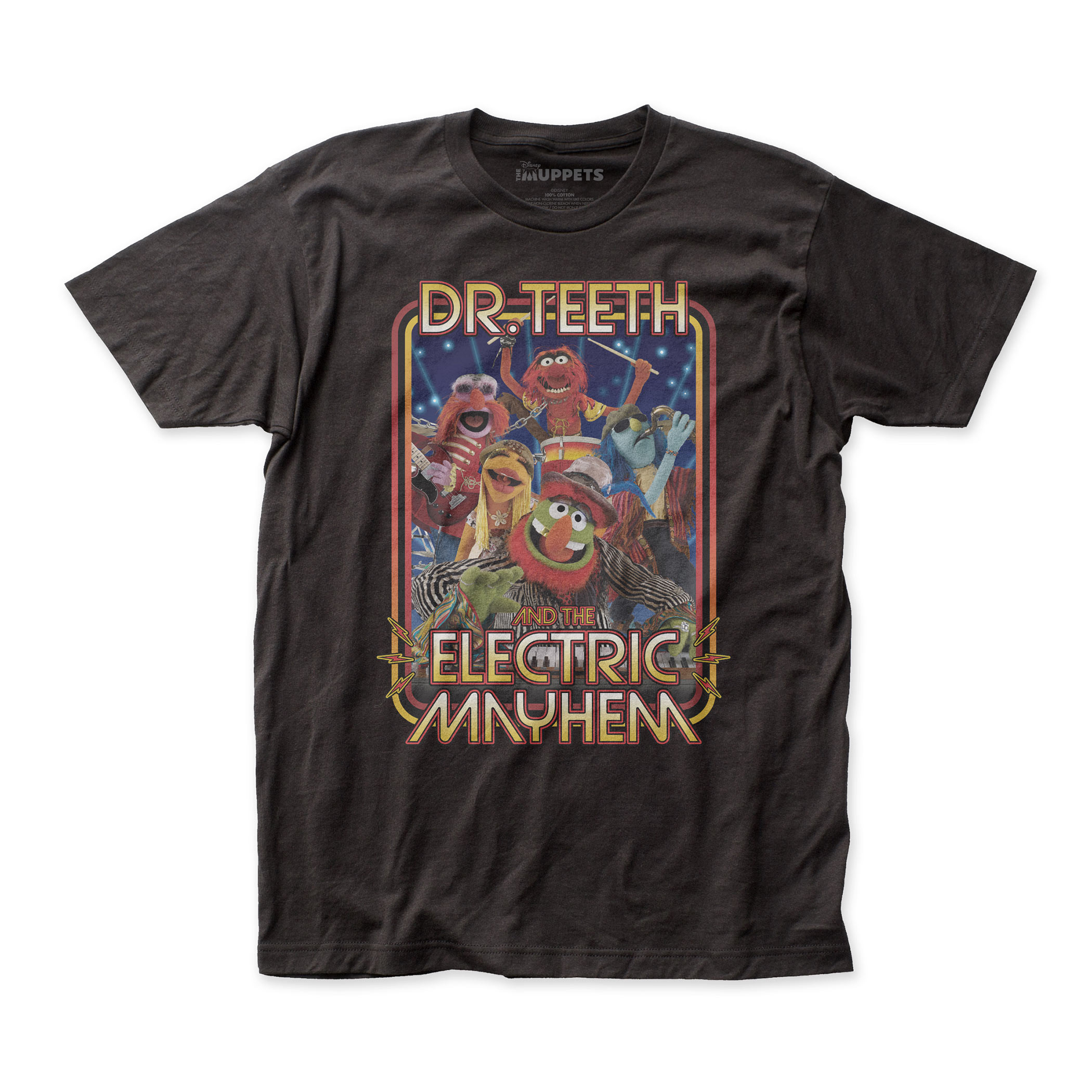 The Muppets Dr. Teeth And Band Men’s Black T-Shirt