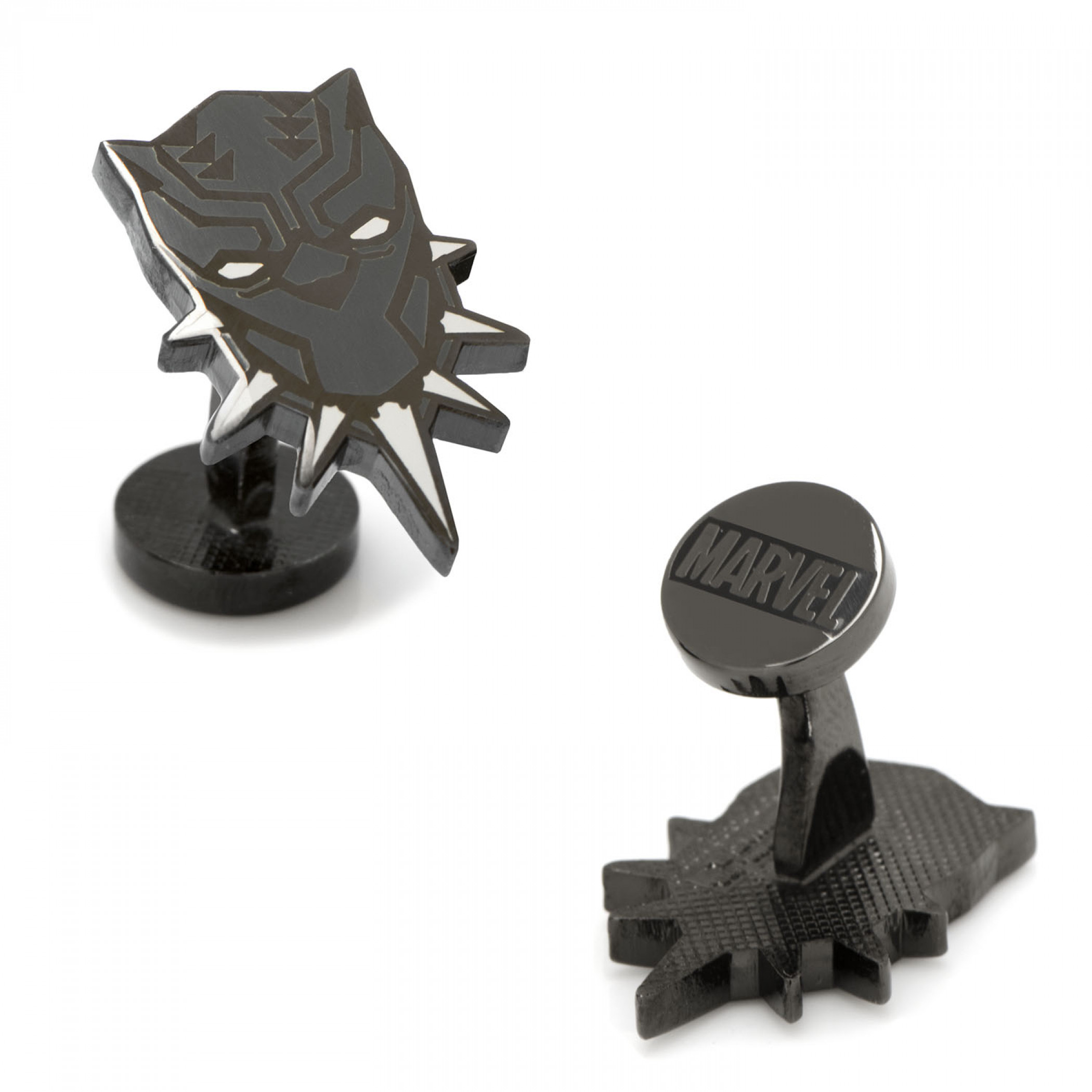 Black Panther Mask Black Cufflinks