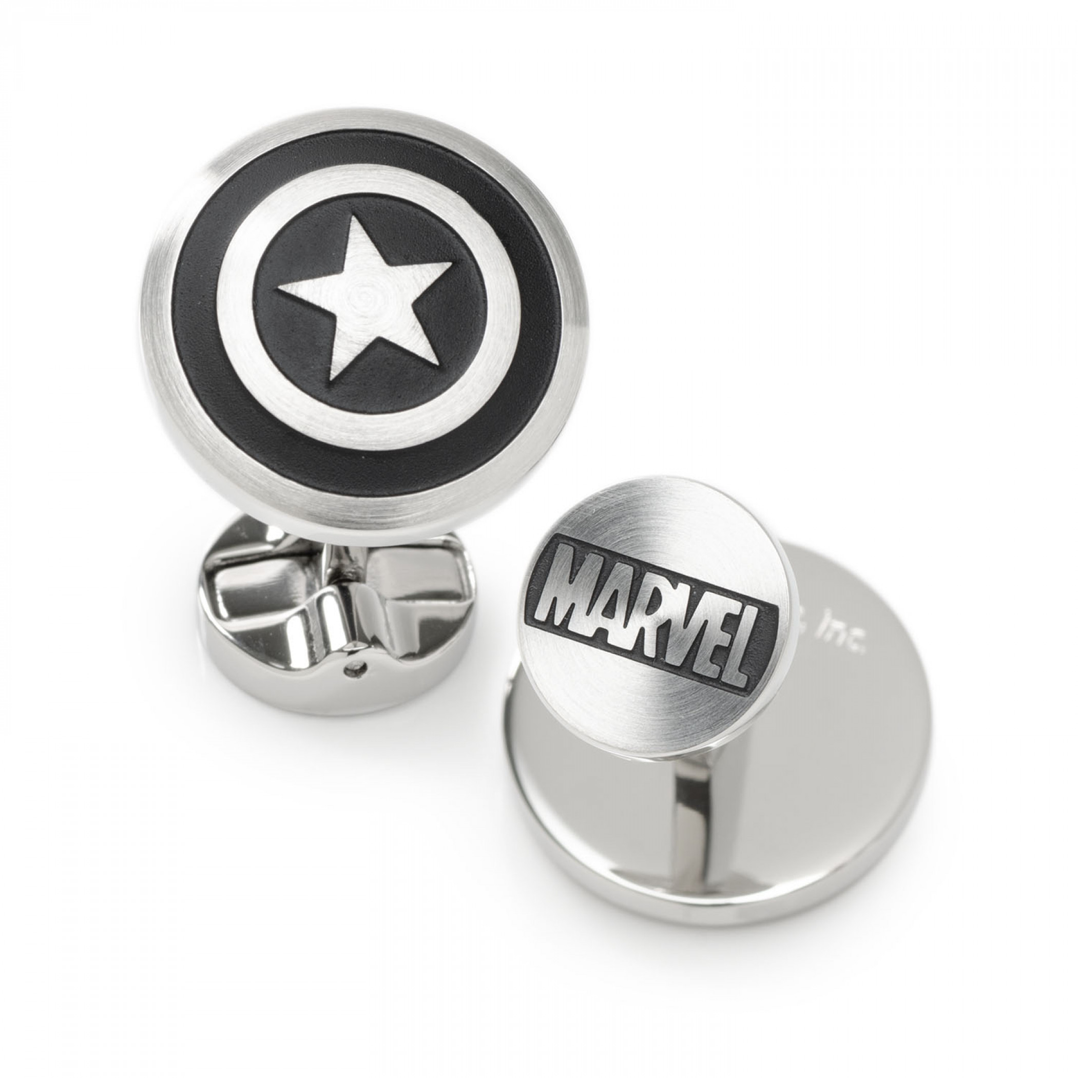 Captain America Shield Stainless Steel Premium Cufflinks