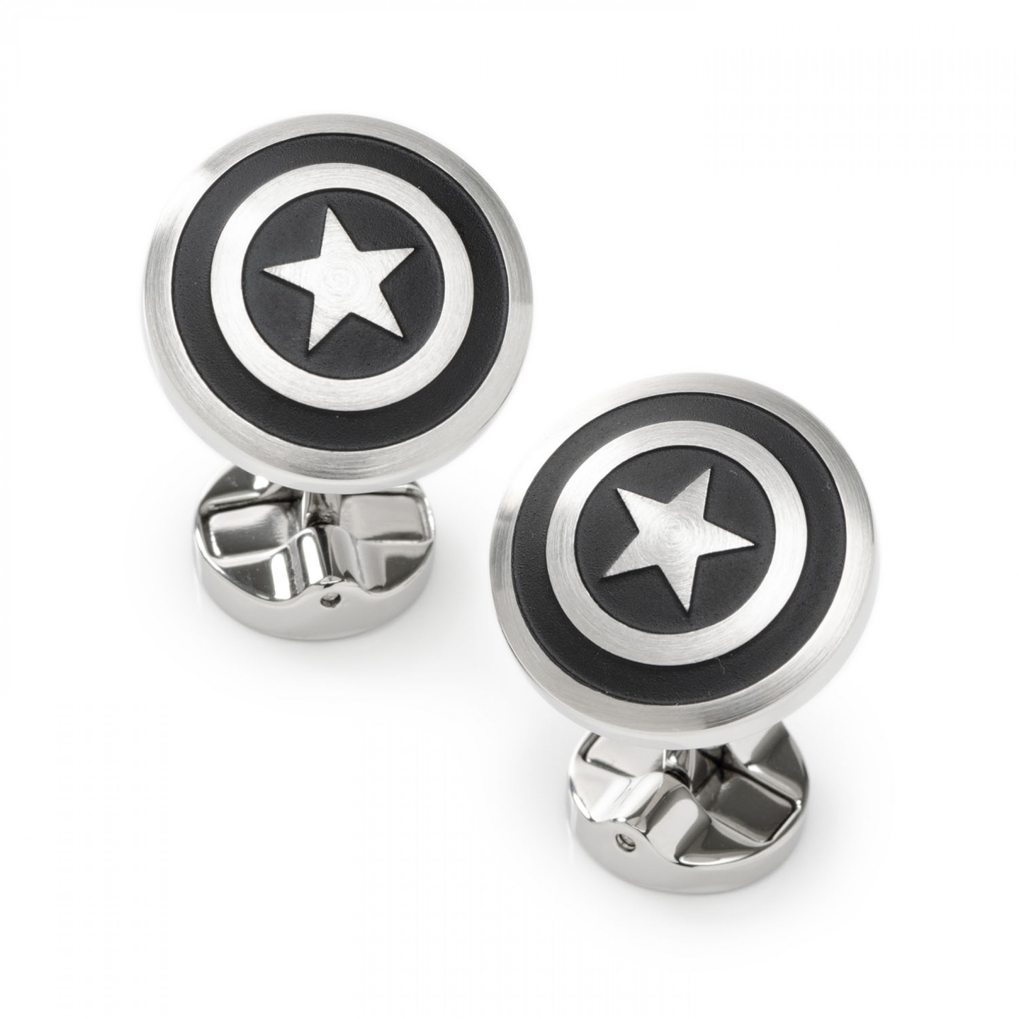 Captain America Shield Stainless Steel Premium Cufflinks