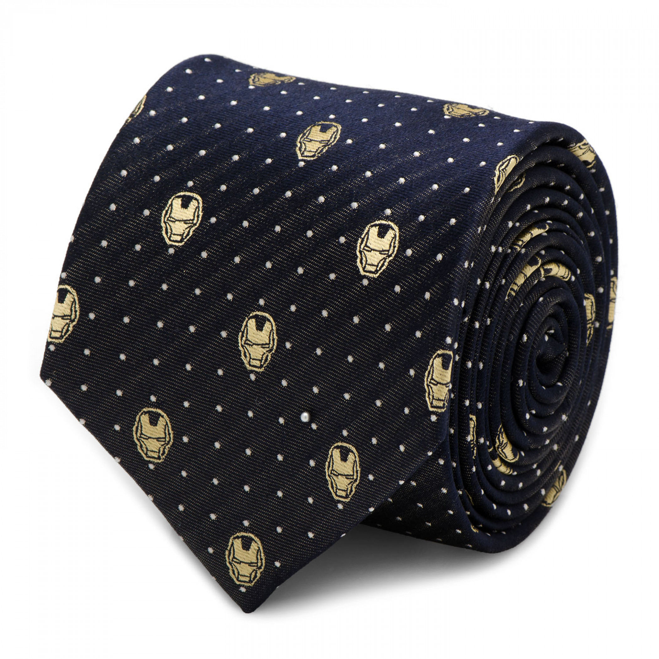 Iron Man Gray Dot Silk Tie