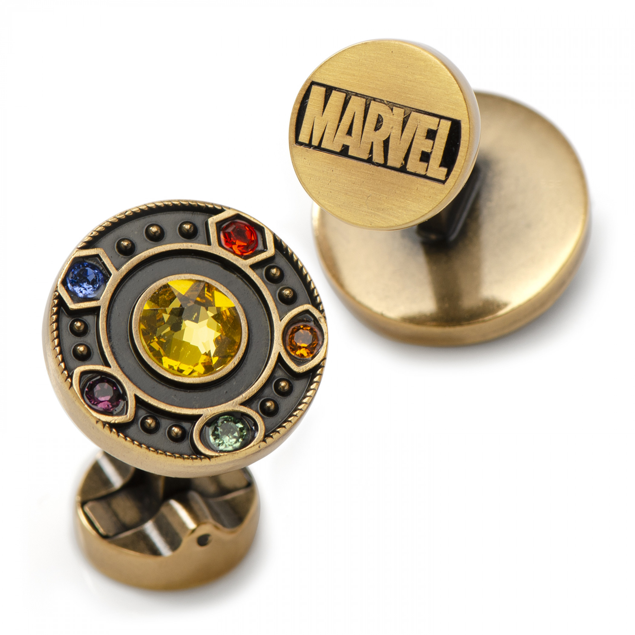 Avengers Infinity Stones Antique Gold Cufflinks
