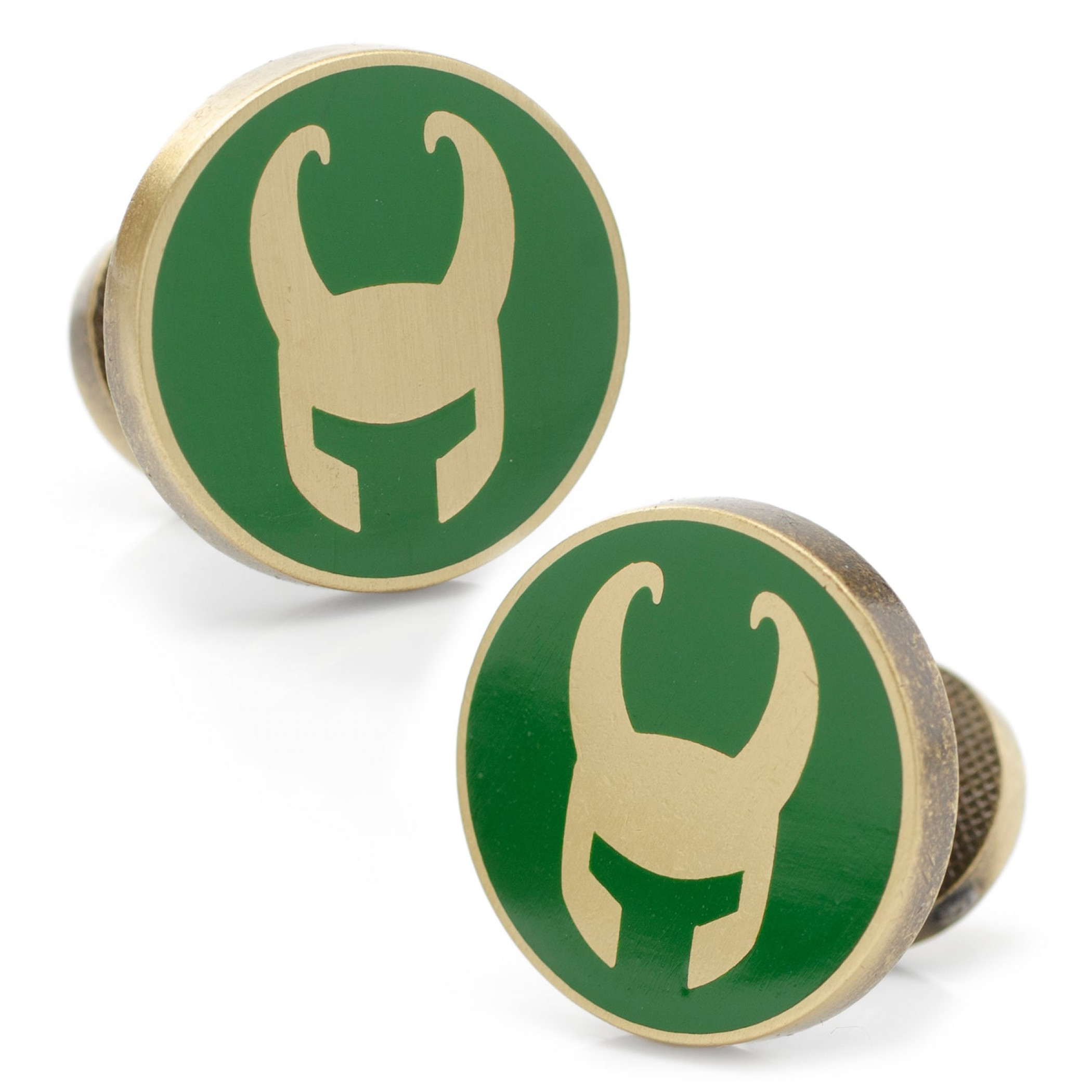 Loki Helmet Symbol Cufflinks