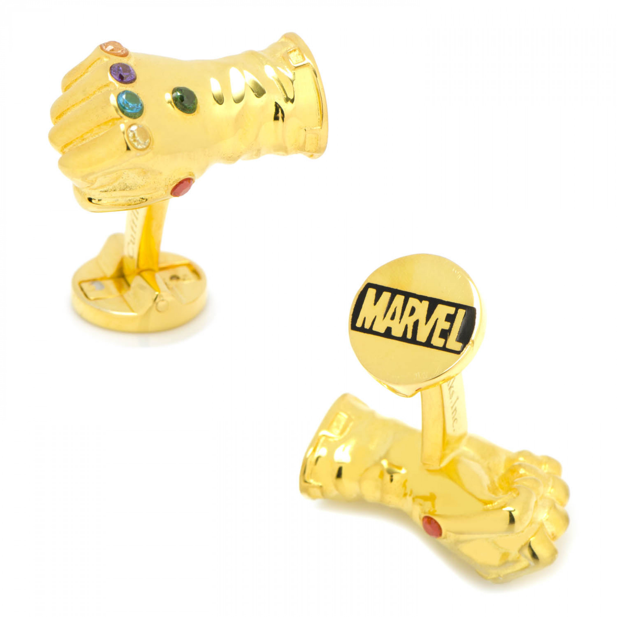 Thanos 3D Infinity Gauntlet Gold Cufflinks