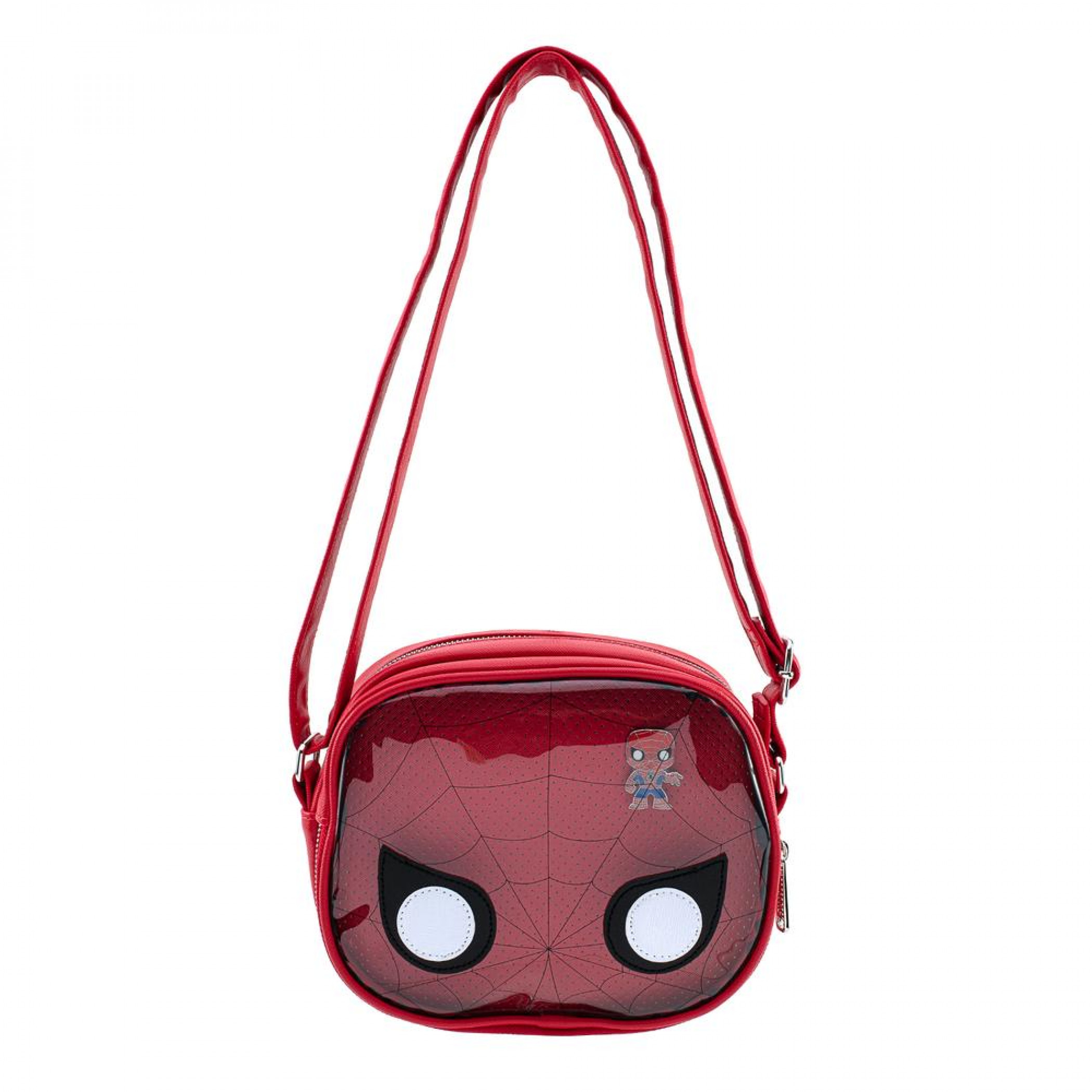 Marvel Pop! Spider-Man Pin Collector Pop Crossbody Bag by Loungefly