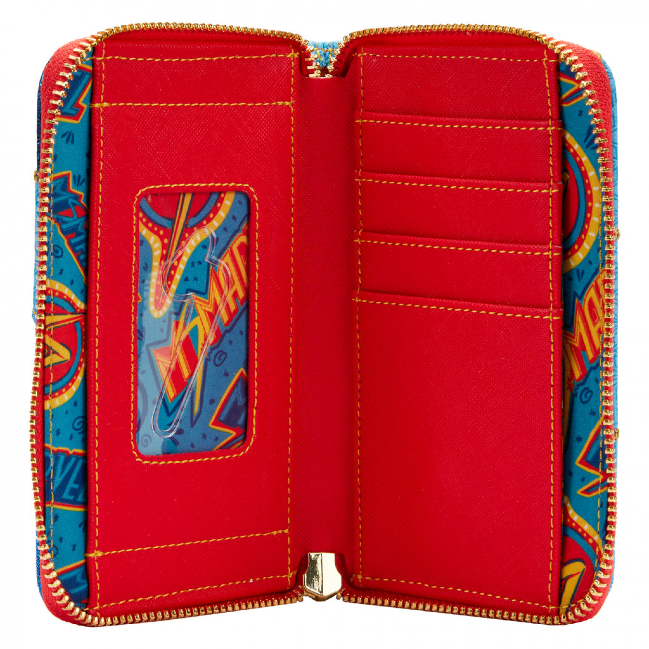 Ms. Marvel Cosplay Zip-Around Wallet from Loungefly