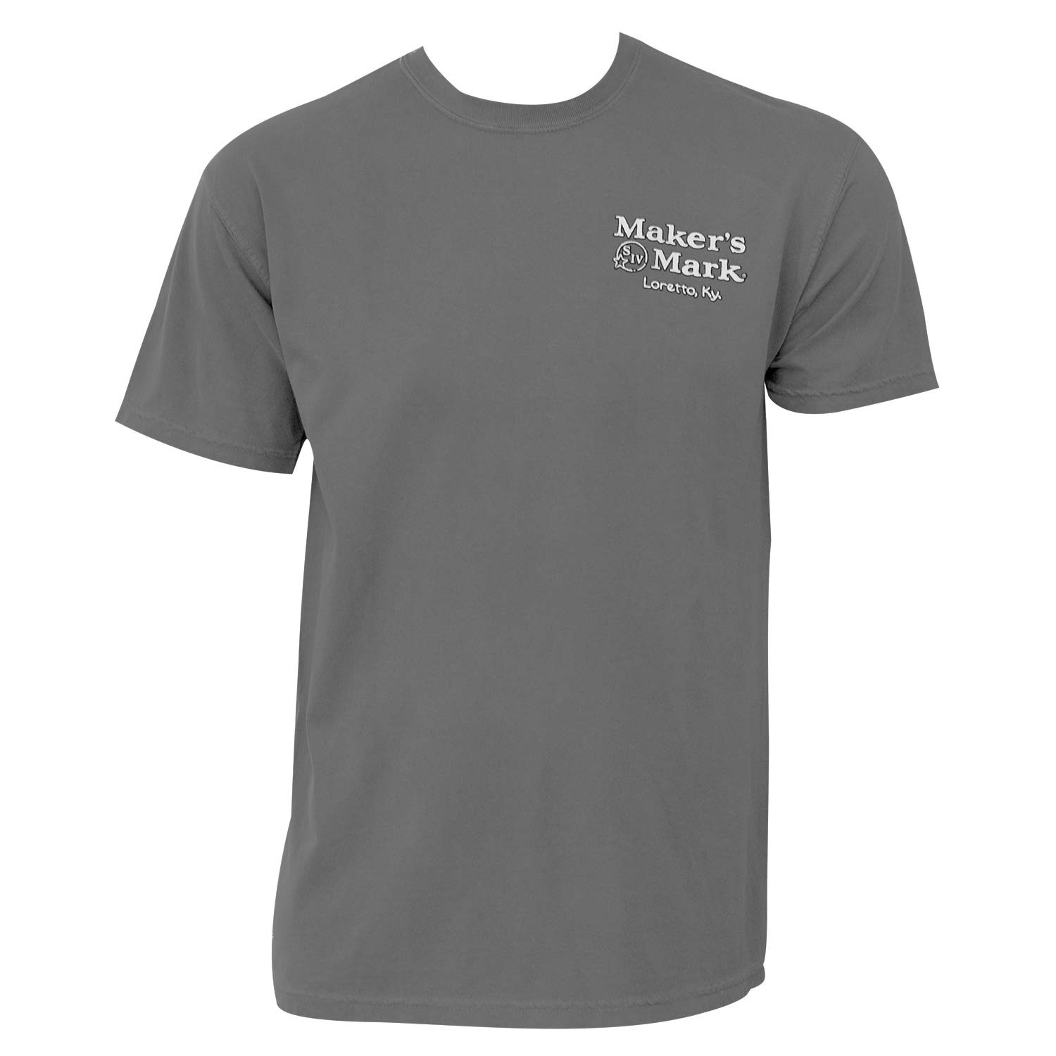 Maker's Mark Bottle Logo Gray Graphic T-Shirt