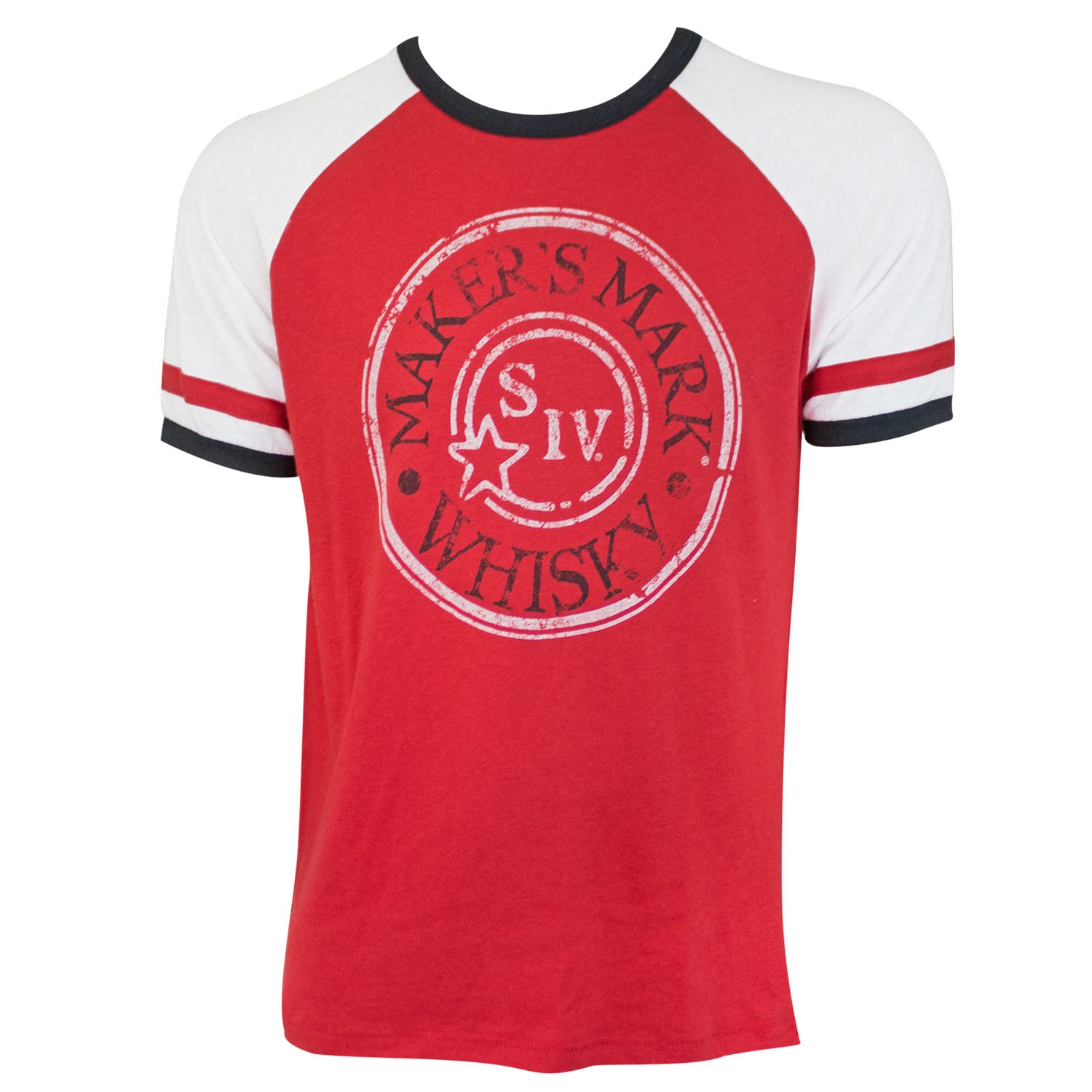 Maker's Mark Stamp Logo Red Men's Jersey Tee Shirt