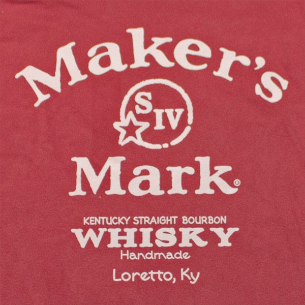 Maker's Mark Arched Logo Red Long Sleeve T-Shirt