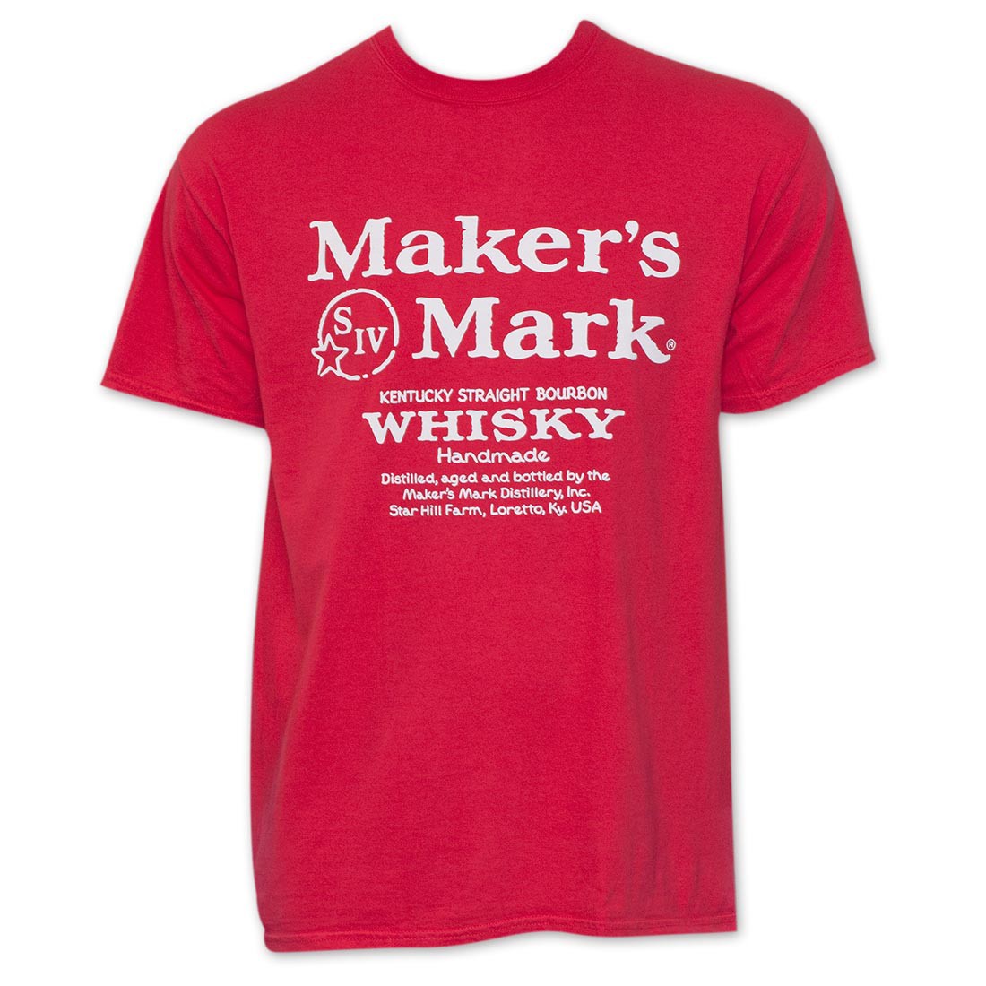 OWANAC Man T Shirt Makers Mark Whiskey Logo Pattern Funny Cotton Summer Short Sleeve T Shirts 