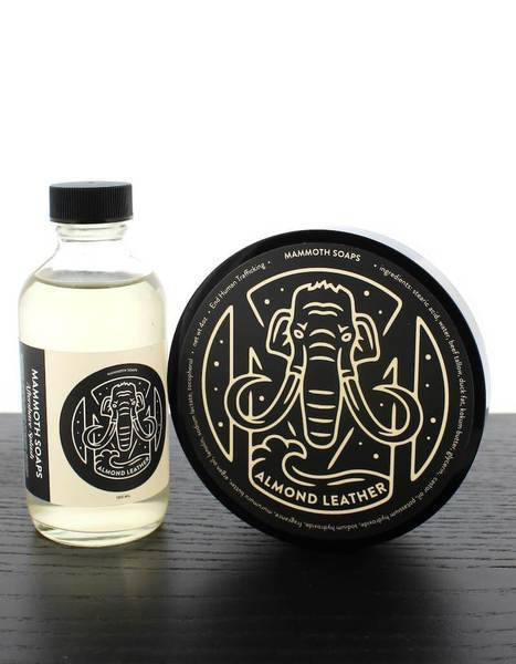 Product image 0 for Mammoth Soaps Almond Leather Soap & Aftershave Set