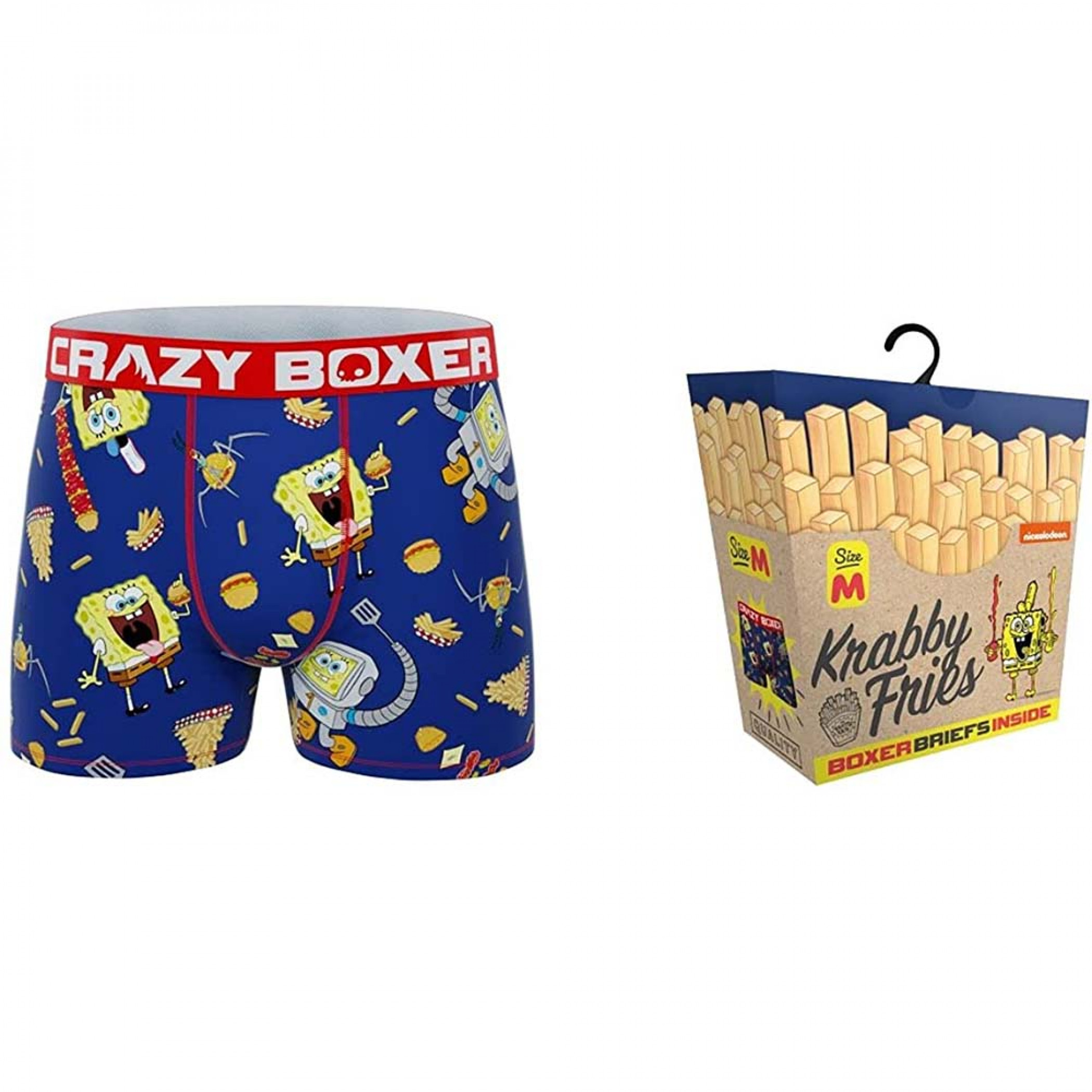 Crazy Boxer SpongeBob SquarePants Boxer Briefs in Pizza Box