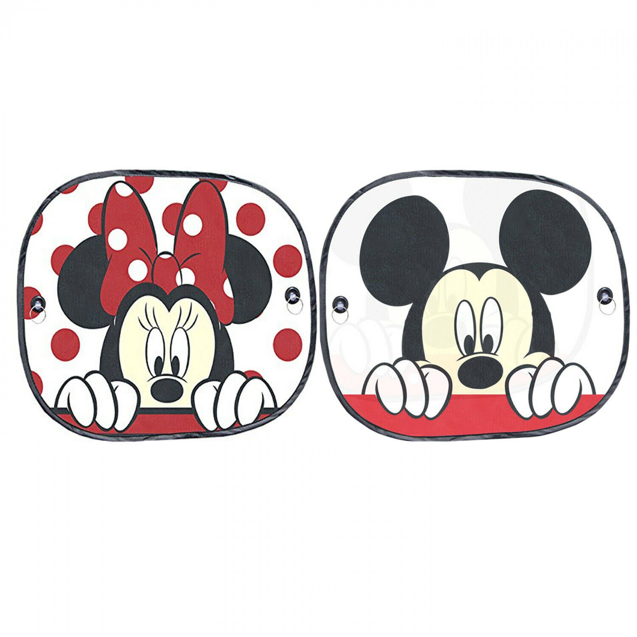 Mickey and Minnie Mouse Peek-A-Boo Springshade Car Window Sunshades