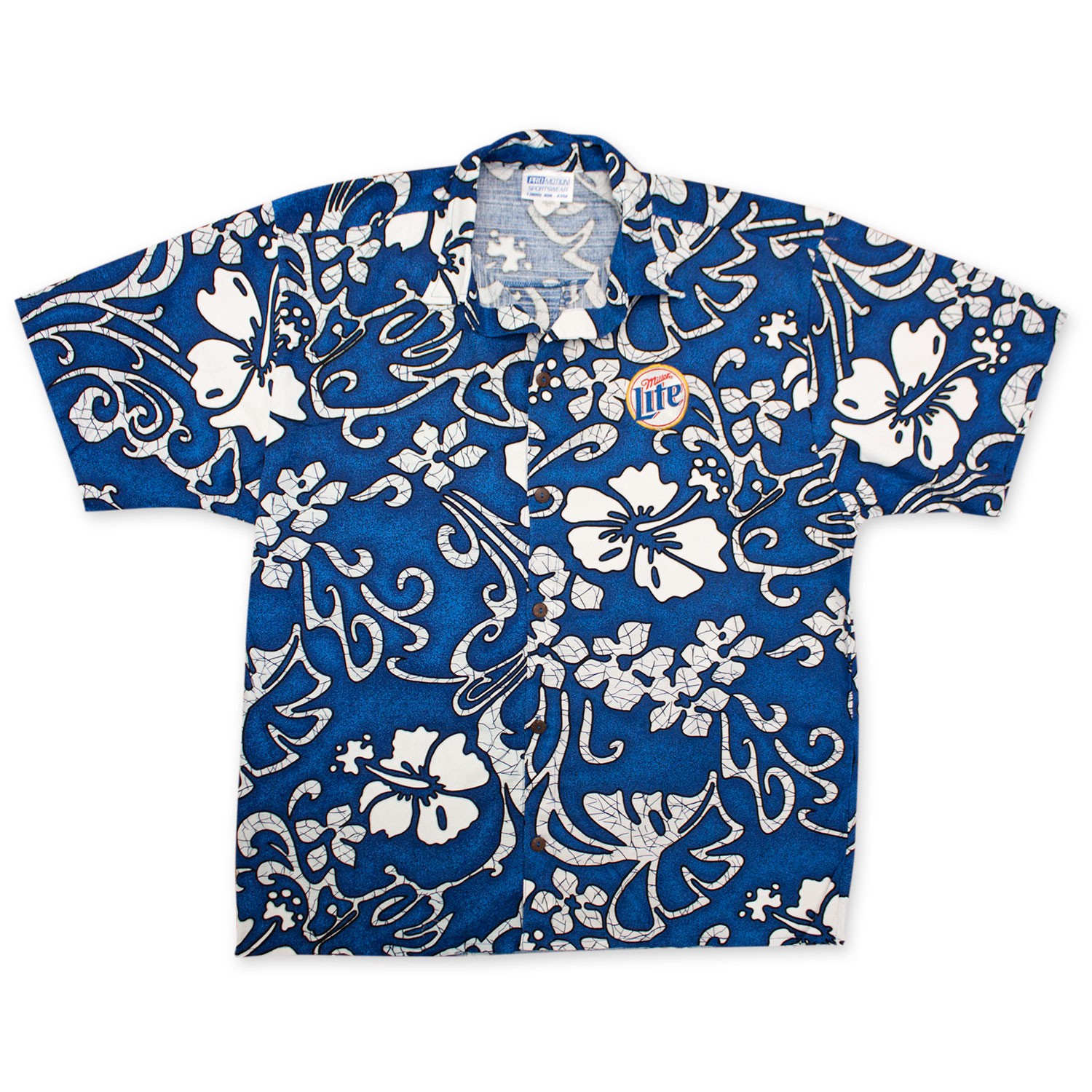 Natty Boh Logo Pattern (Navy Blue) / Hawaiian Shirt