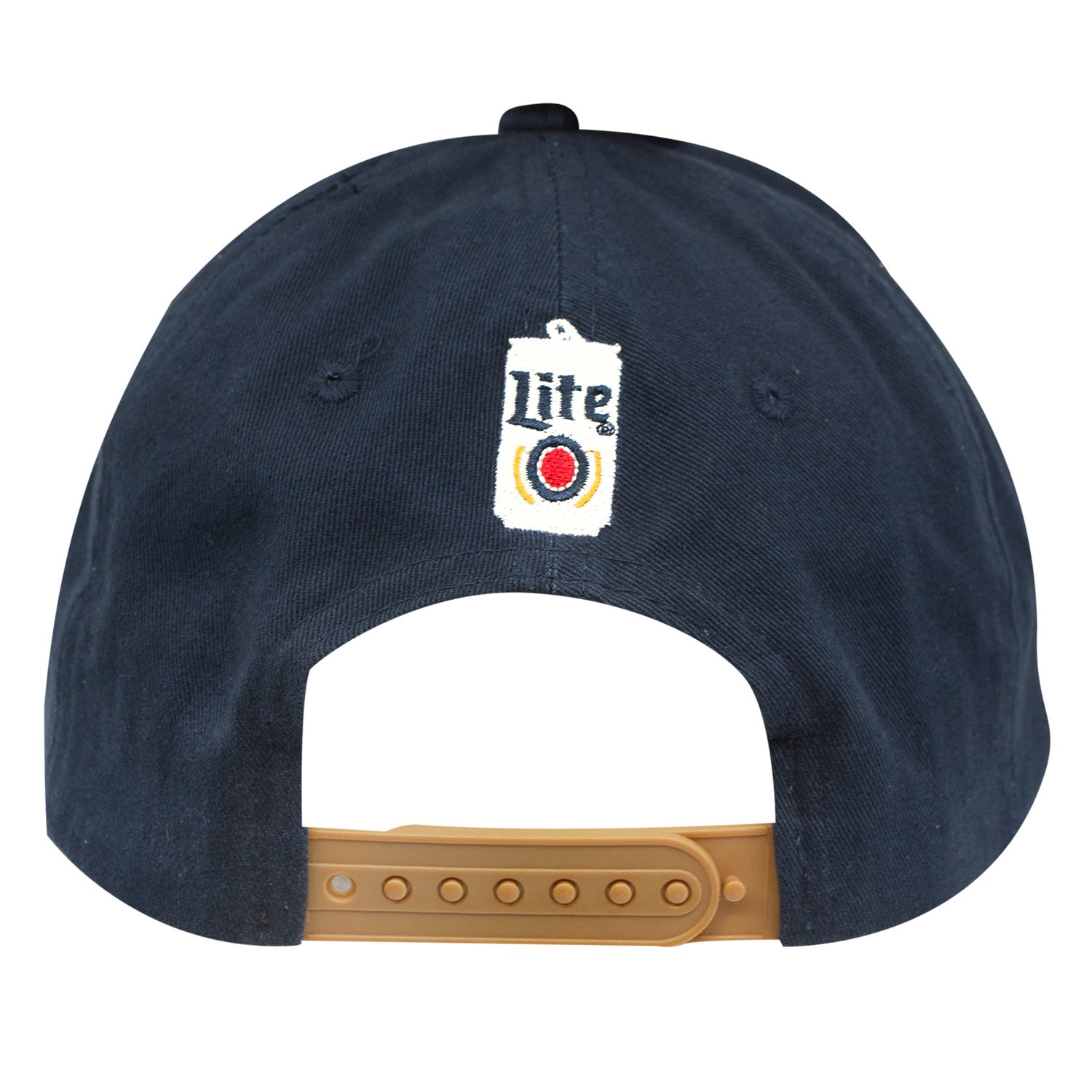 Miller Lite Blue and Gold Logo Hat White