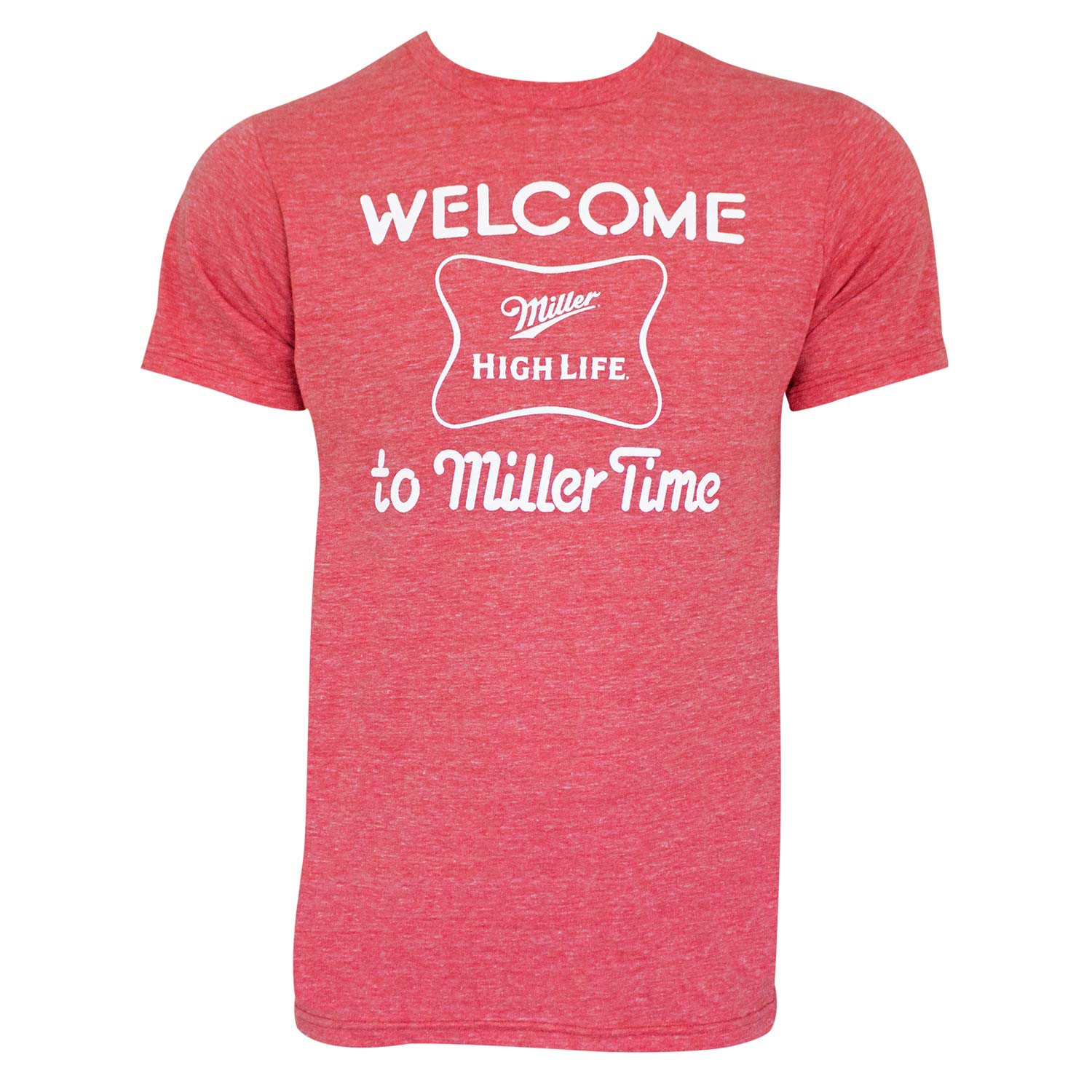 Miller High Life Retro Brand Welcome To Miller Time Red Tee Shirt