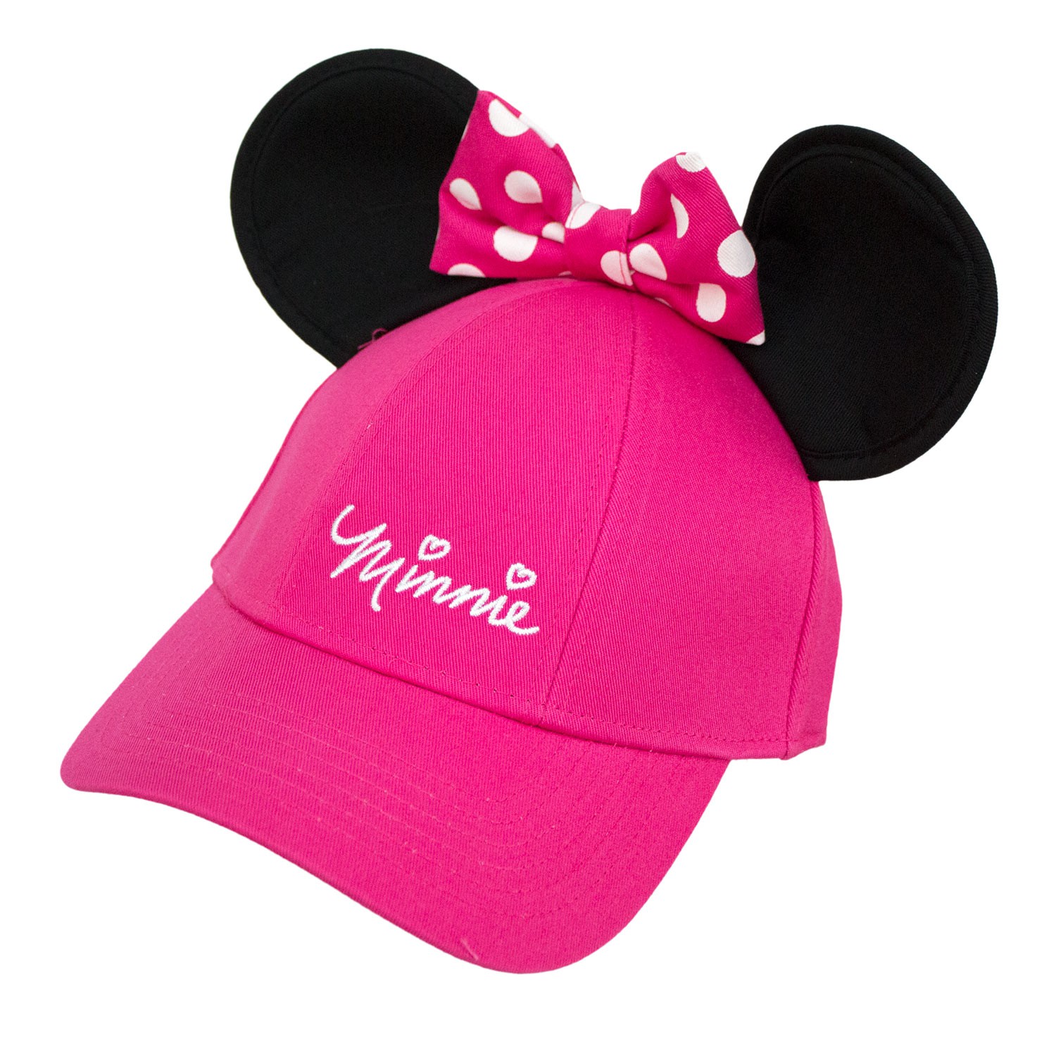 Disney Hat - Baseball Cap for Girls - Minnie Mouse Ears with