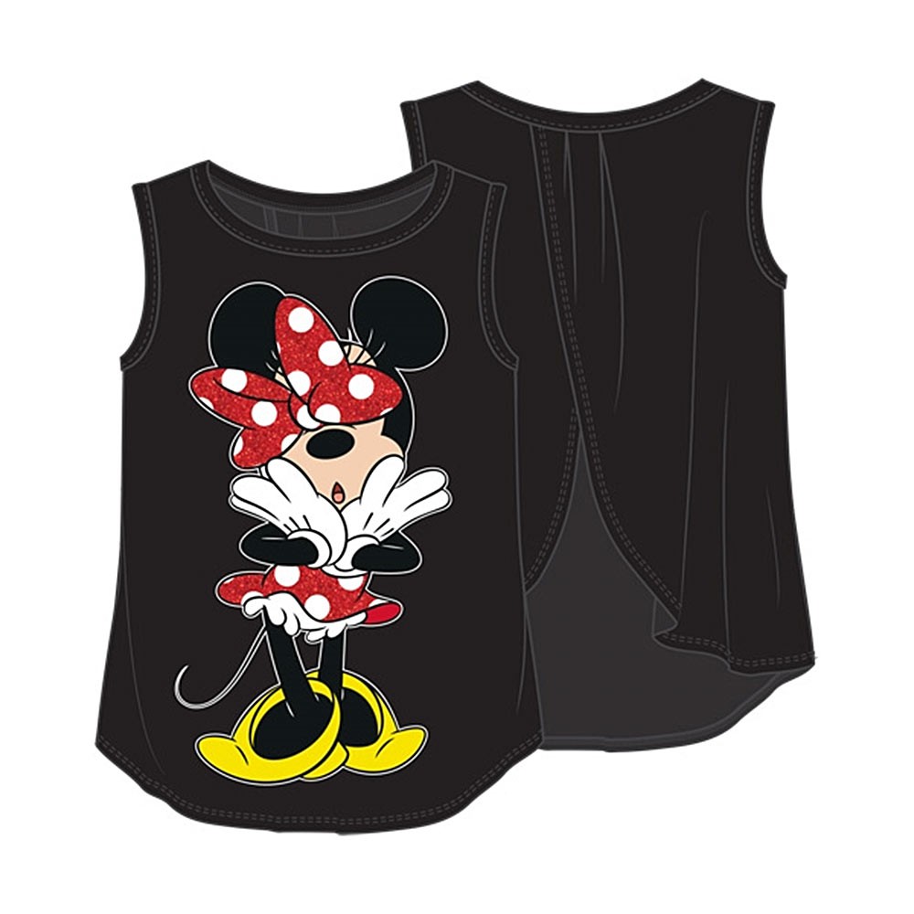 Minnie Mouse Open Back Youth Girls Tank Top