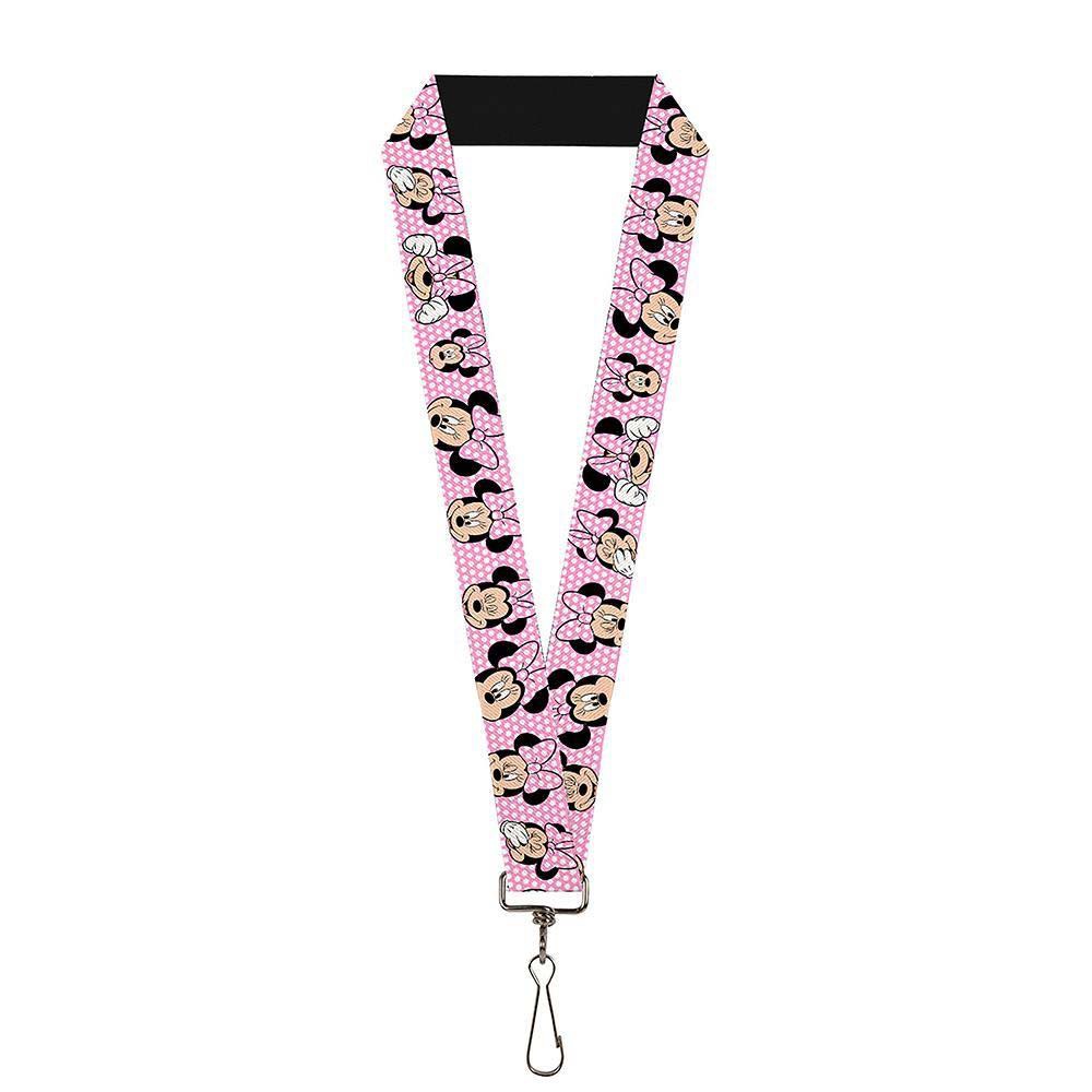 Minnie Mouse Pink Dots Lanyard
