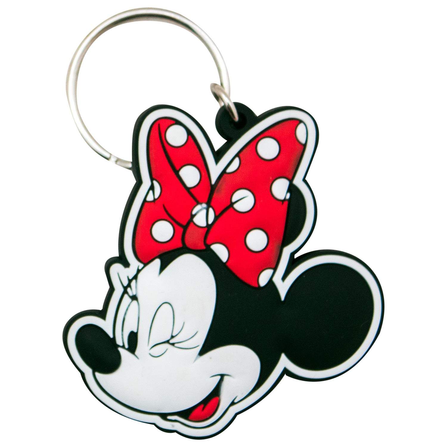 Minnie Mouse Winking Rubber Keychain