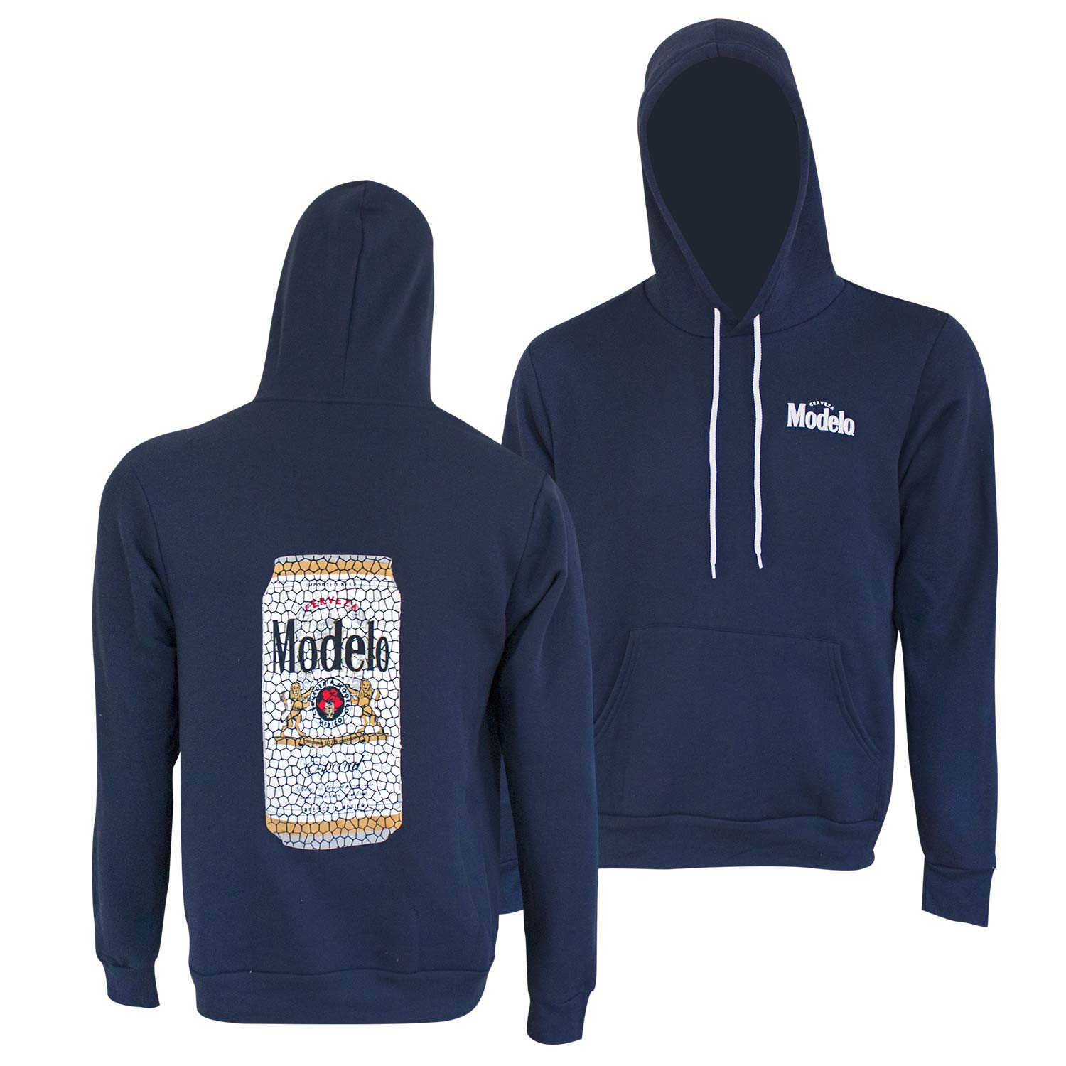 Modelo Stained Glass Can Navy Blue Hoodie